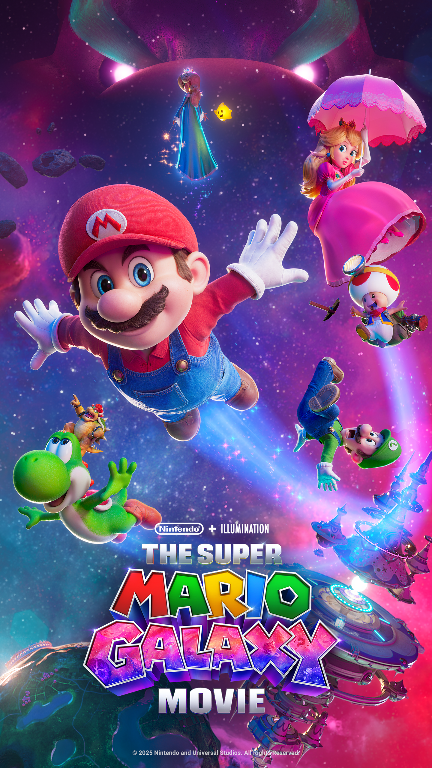 1440x2560 The Super Mario Galaxy Movie. Trailers, Cast & More