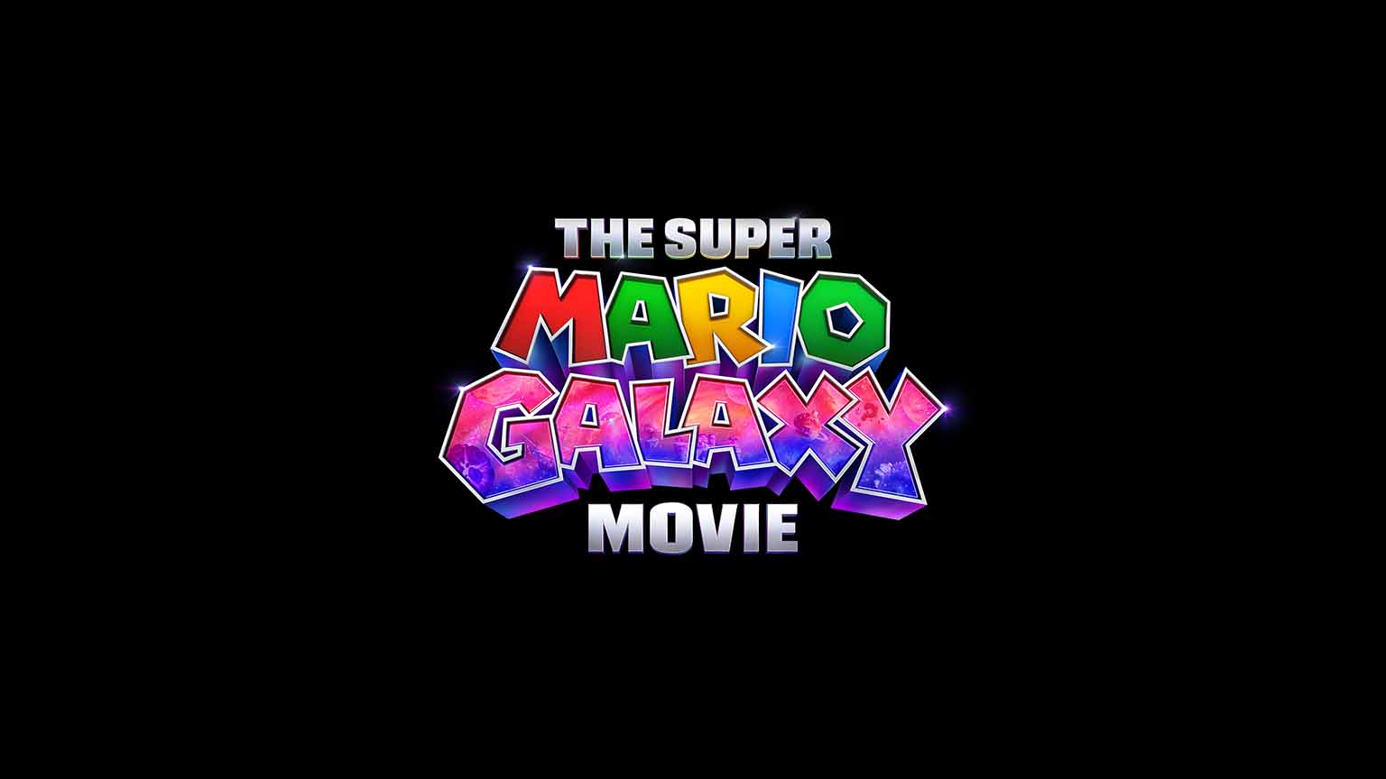 1536x864 Super Mario Galaxy Movie Logo Shining Desktop Wallpaper