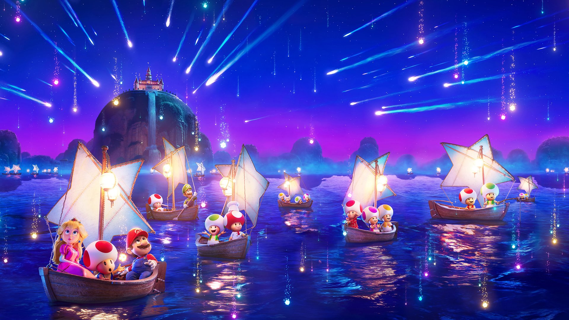 1920x1080 The Super Mario Galaxy Movie Artwork (No Logo) Wallpaper with Monocle