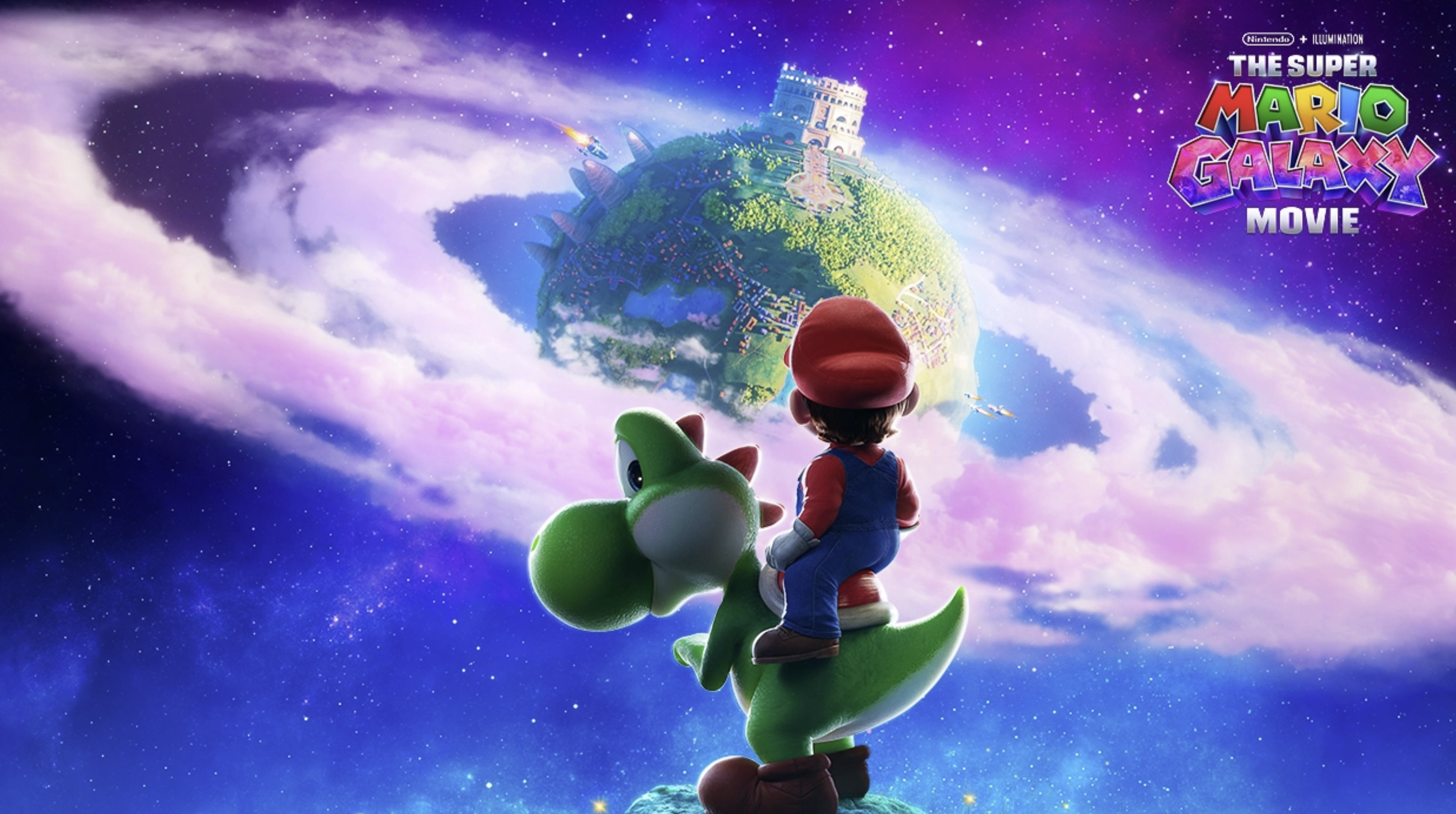 3090x1728 The Super Mario Galaxy Movie' Opening April Yoshi Unveiled