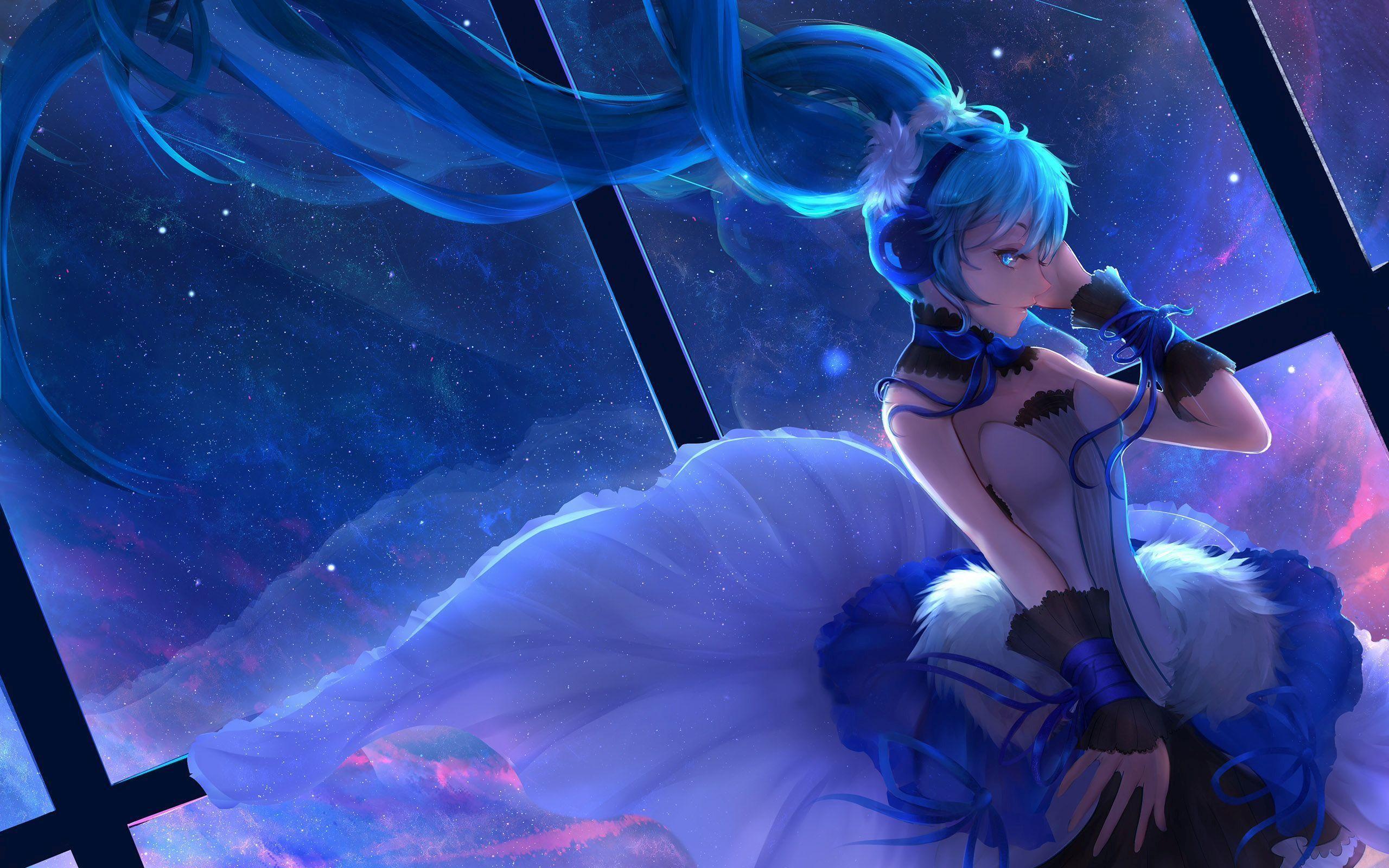 2560x1600 Hatsune Miku Wallpaper HD. Anime, Ilustração