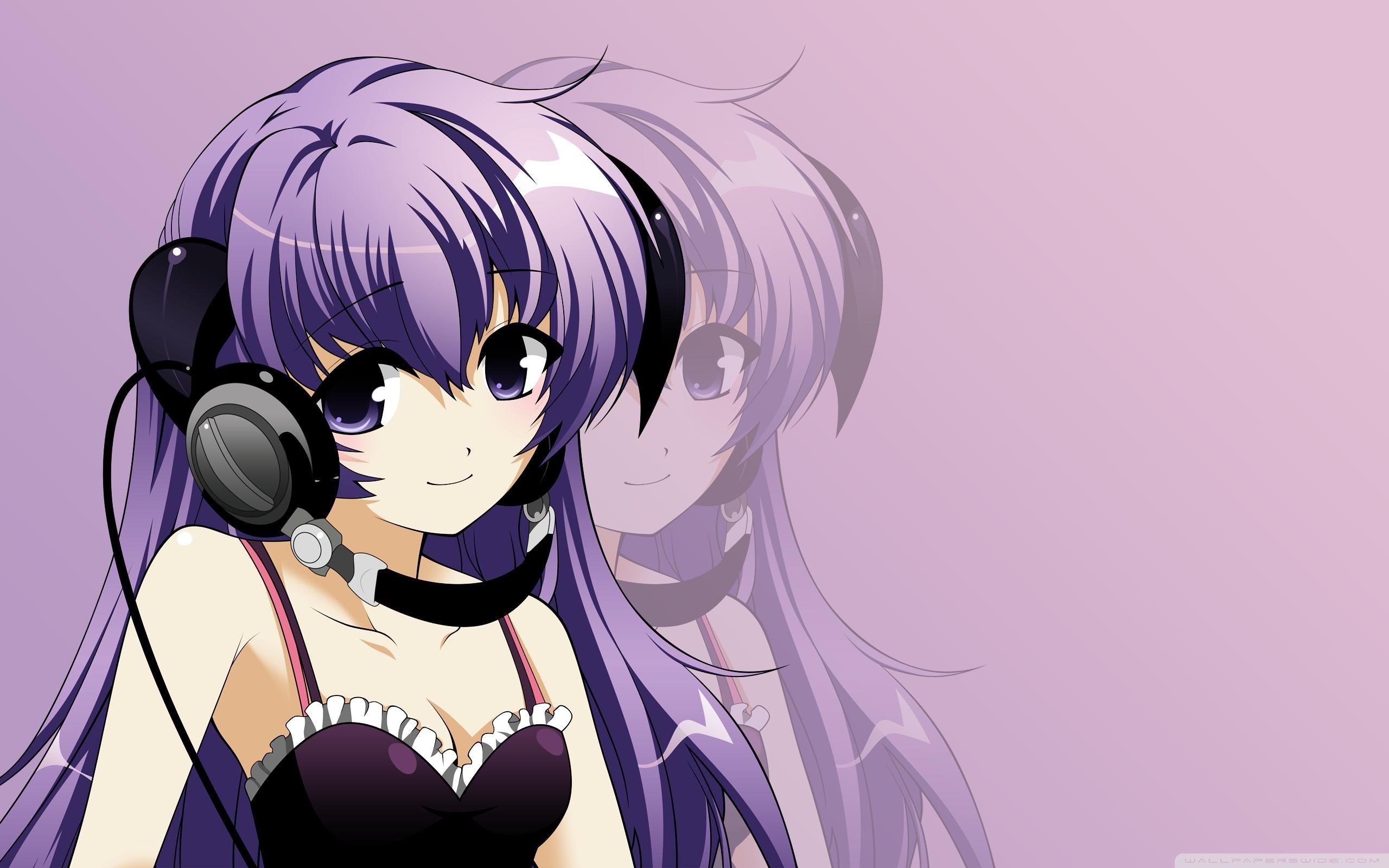 2560x1600 Anime Boy Listening To Music