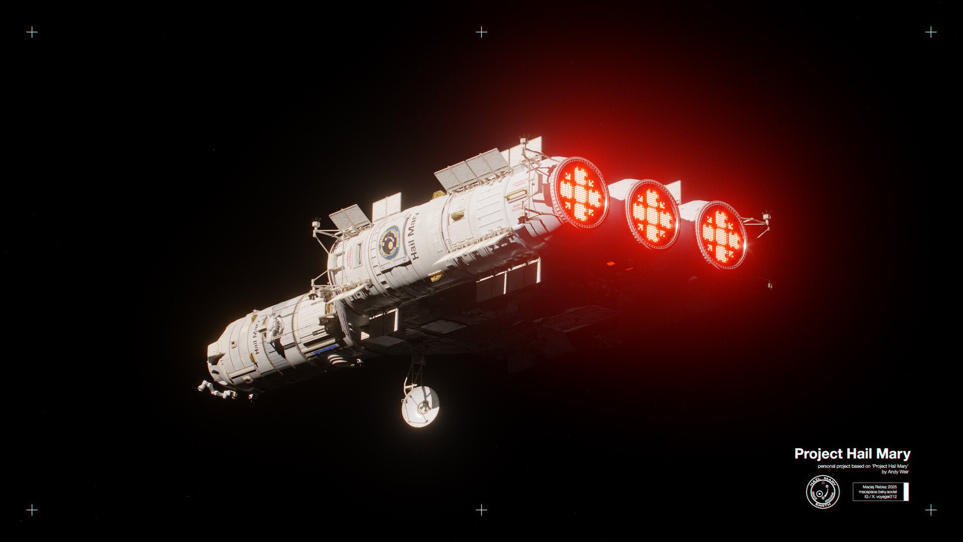 1920x1080 Project Hail Mary spaceship