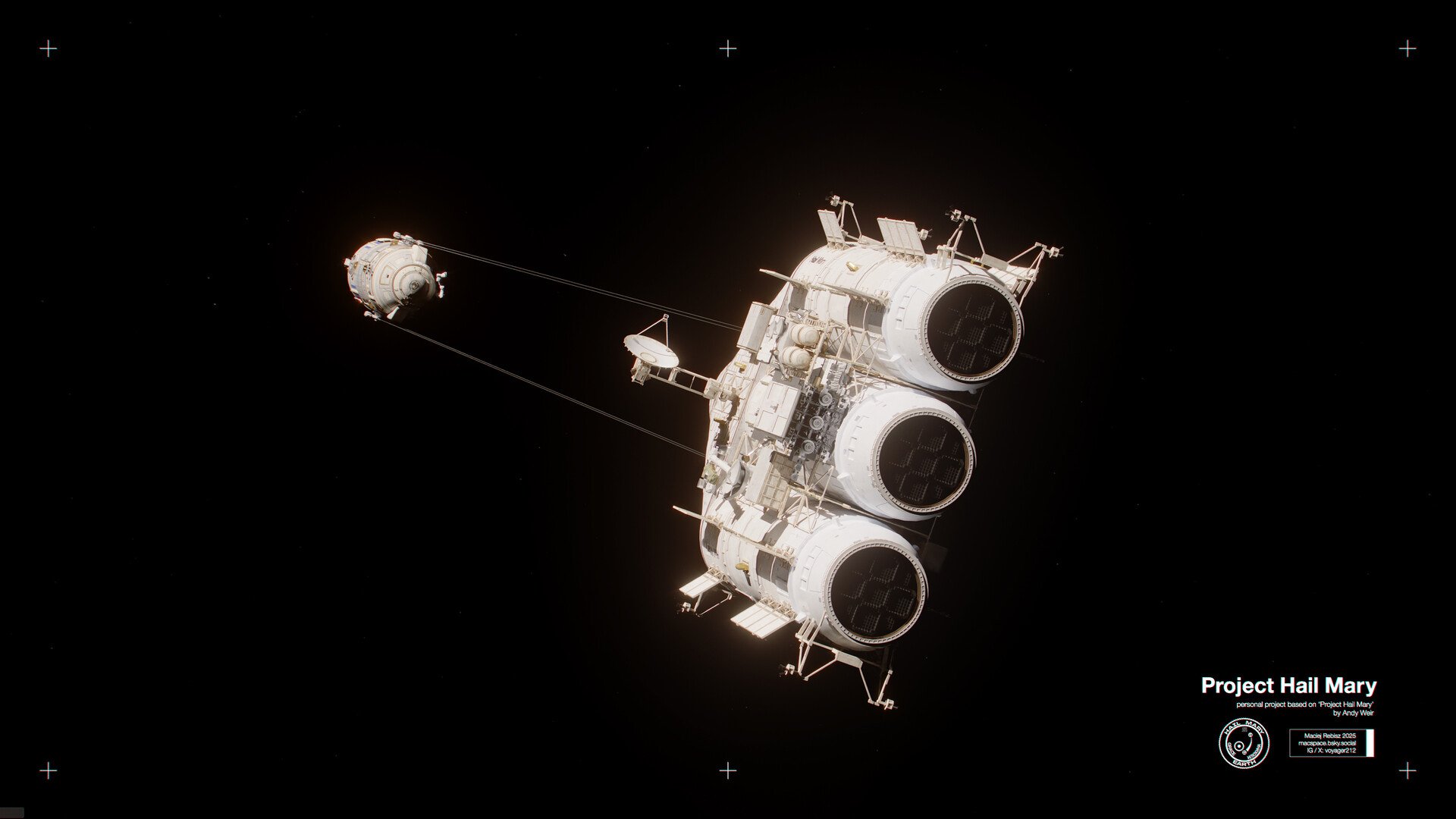 1920x1080 Project Hail Mary spaceship