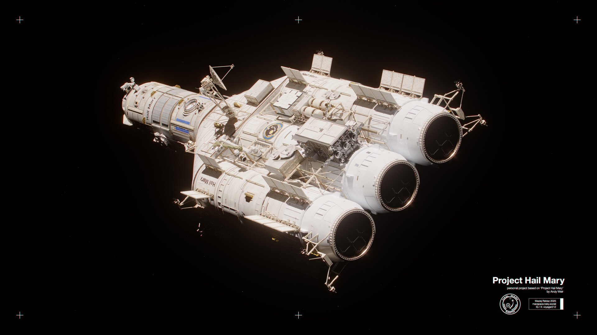1920x1080 Project Hail Mary spaceship