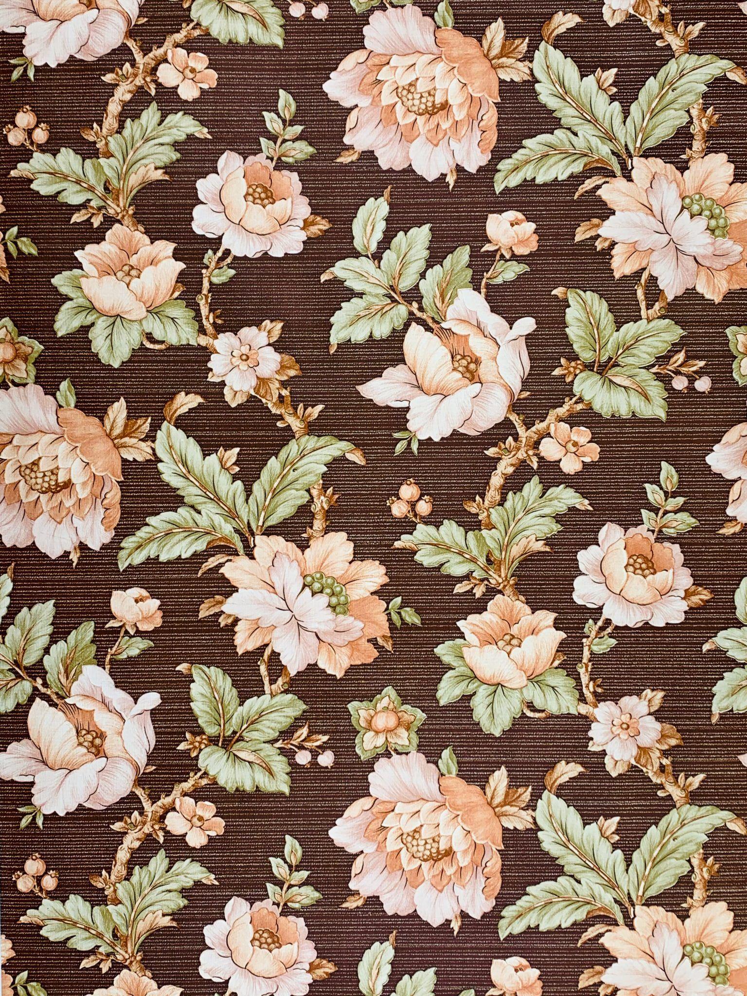 Multicolored Flower Design Wallpaper  Designer Pick Wallpaper  Blooming Floral  Wallpaper  Modern Look with Ethnic Touch 50 Square Foot Brown   Amazonin Home Improvement