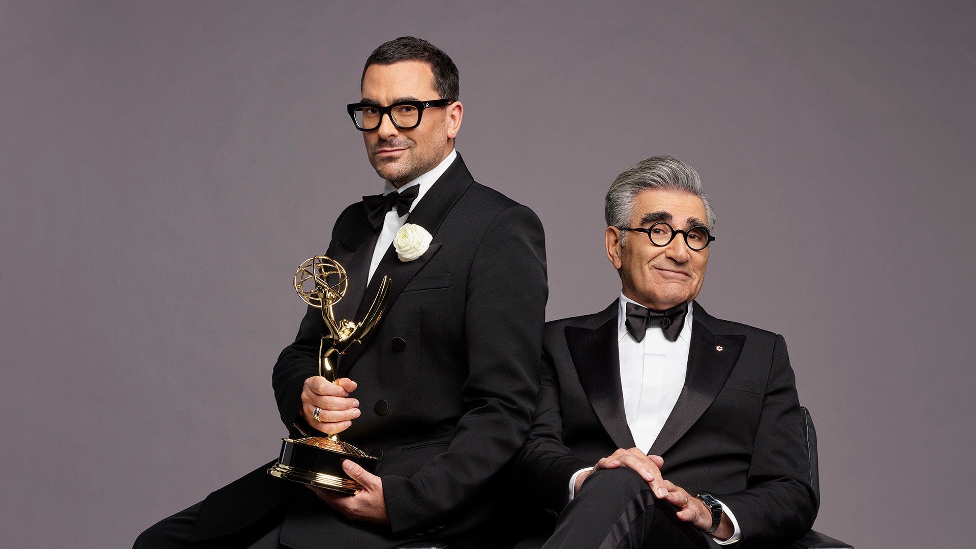 1920x1080 This Week In Comedy: Eugene Levy & Dan Levy Host The 76th Emmy Awards