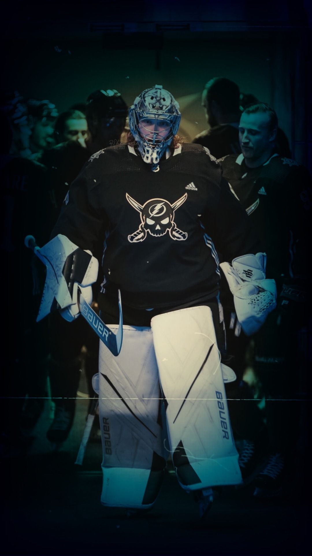 1080x1920 wallpaper • andrei vasilevskiy (gasparilla jersey) + pirate aesthetic Requested by anon Credits of the wallpaper' elements and