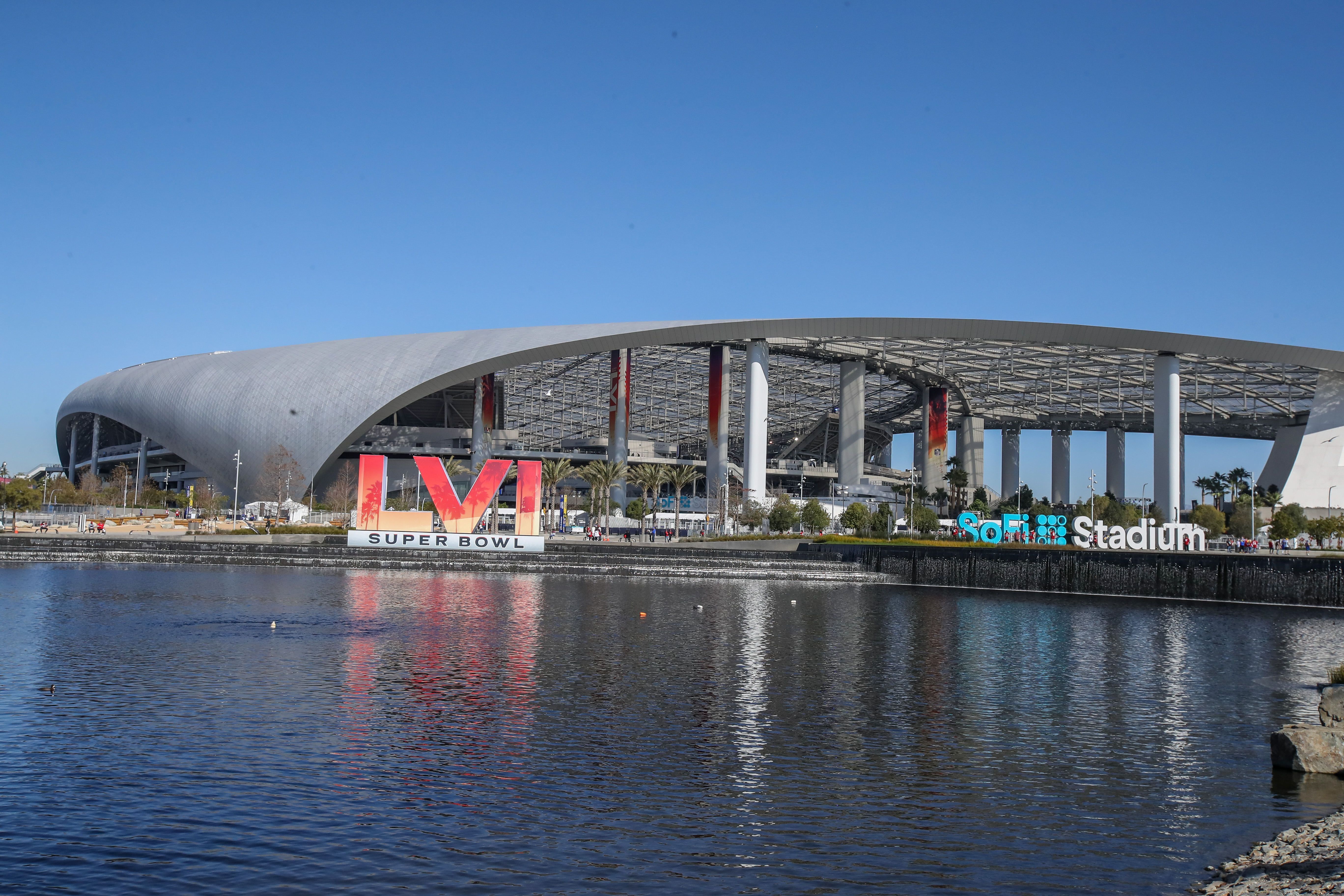 5472x3648 Photos: Signs of the Super Bowl at SoFi Stadium