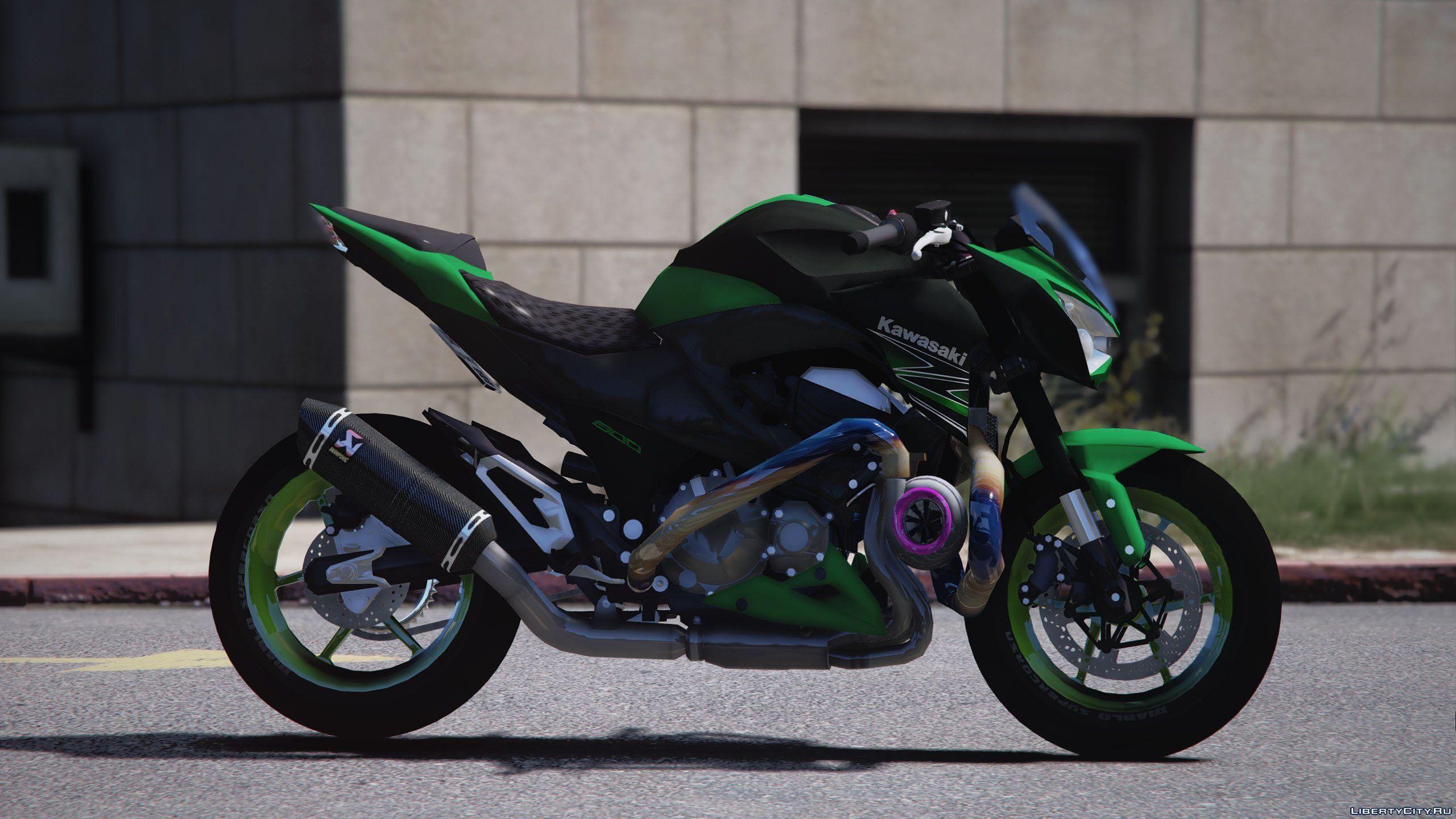 2560x1440 Kawasaki Z800 Turbo Modified 1.0 for GTA 5