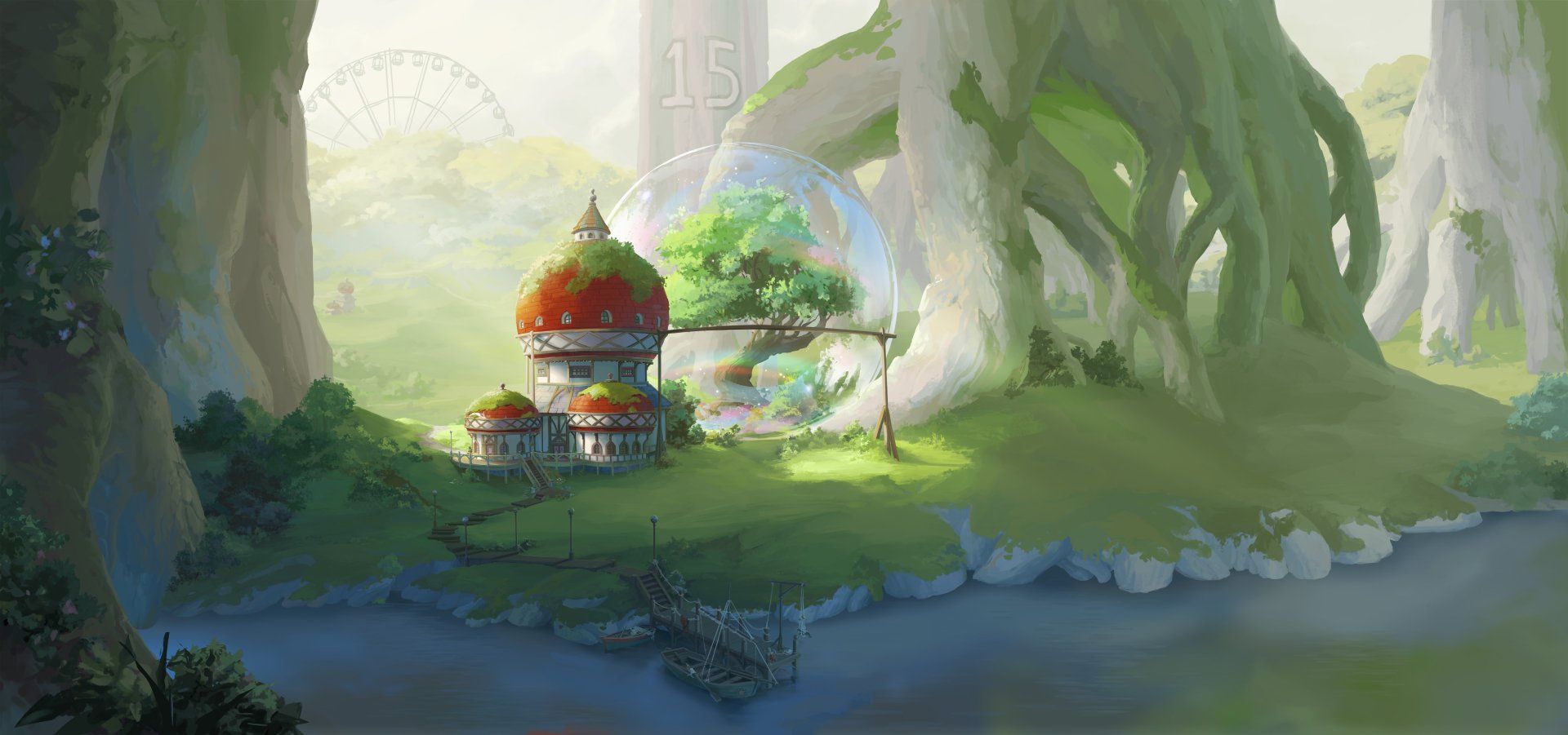 1920x901 One Piece 8K Ultra HD Anime Oasis Wallpaper