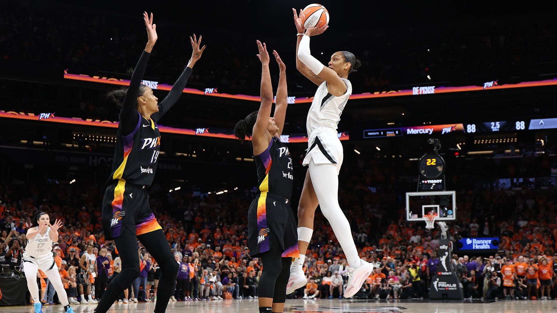 1920x1080 A'ja Wilson Hits The Winning Shot With Time Ticking Down. WNBA Finals Game 3 (10 8 2025)