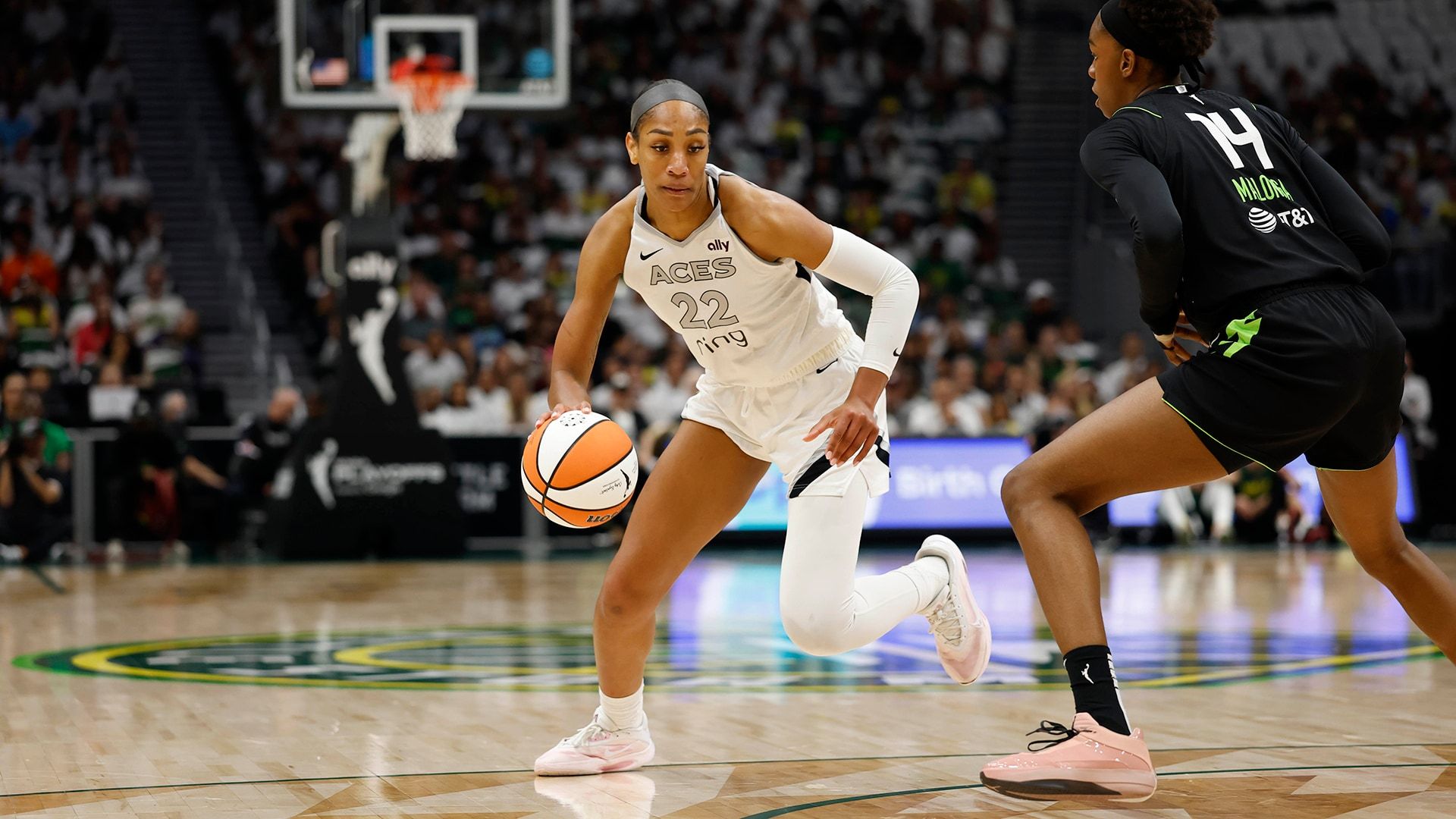 1920x1080 A'ja Wilson Posts 21 Points & 13 Rebounds Storm (9 16 2025)