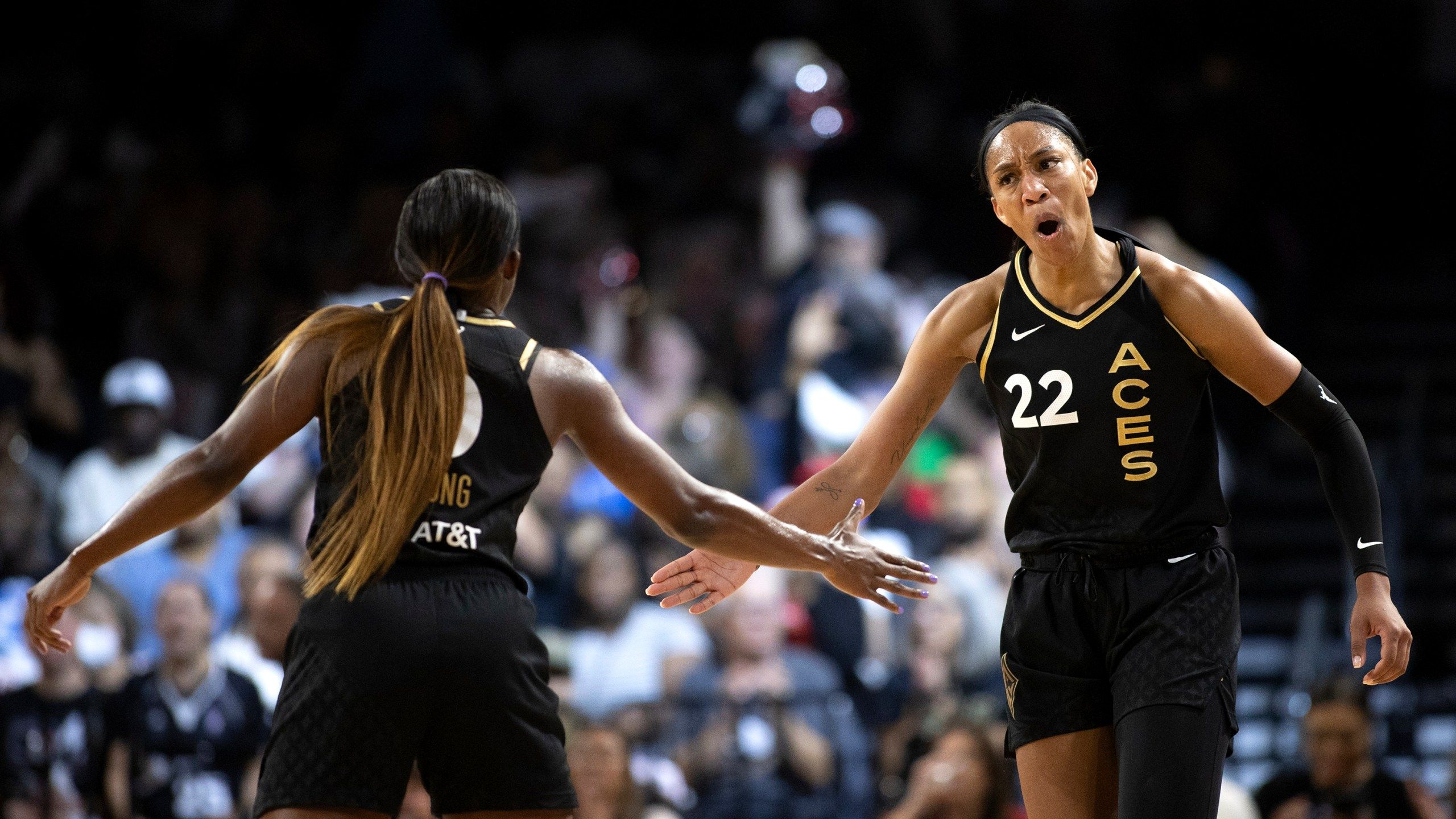 2560x1440 Aces' A'ja Wilson repeats as WNBA Defensive Player of the Year