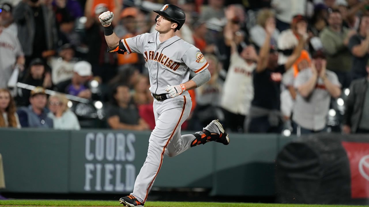 1280x720 Giants outfielder Mike Yastrzemski's home runs helped raise money for Alzheimer's research San Francisco