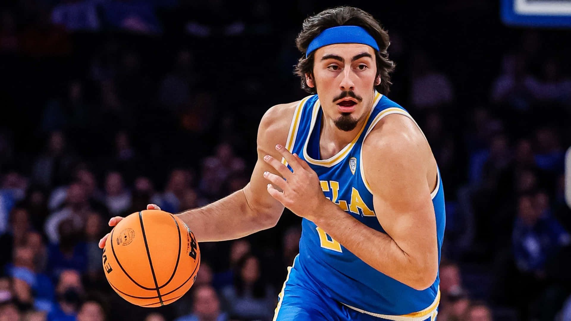 1920x1080 Download Jaime Jaquez Jr U C L A Basketball Action Wallpaper
