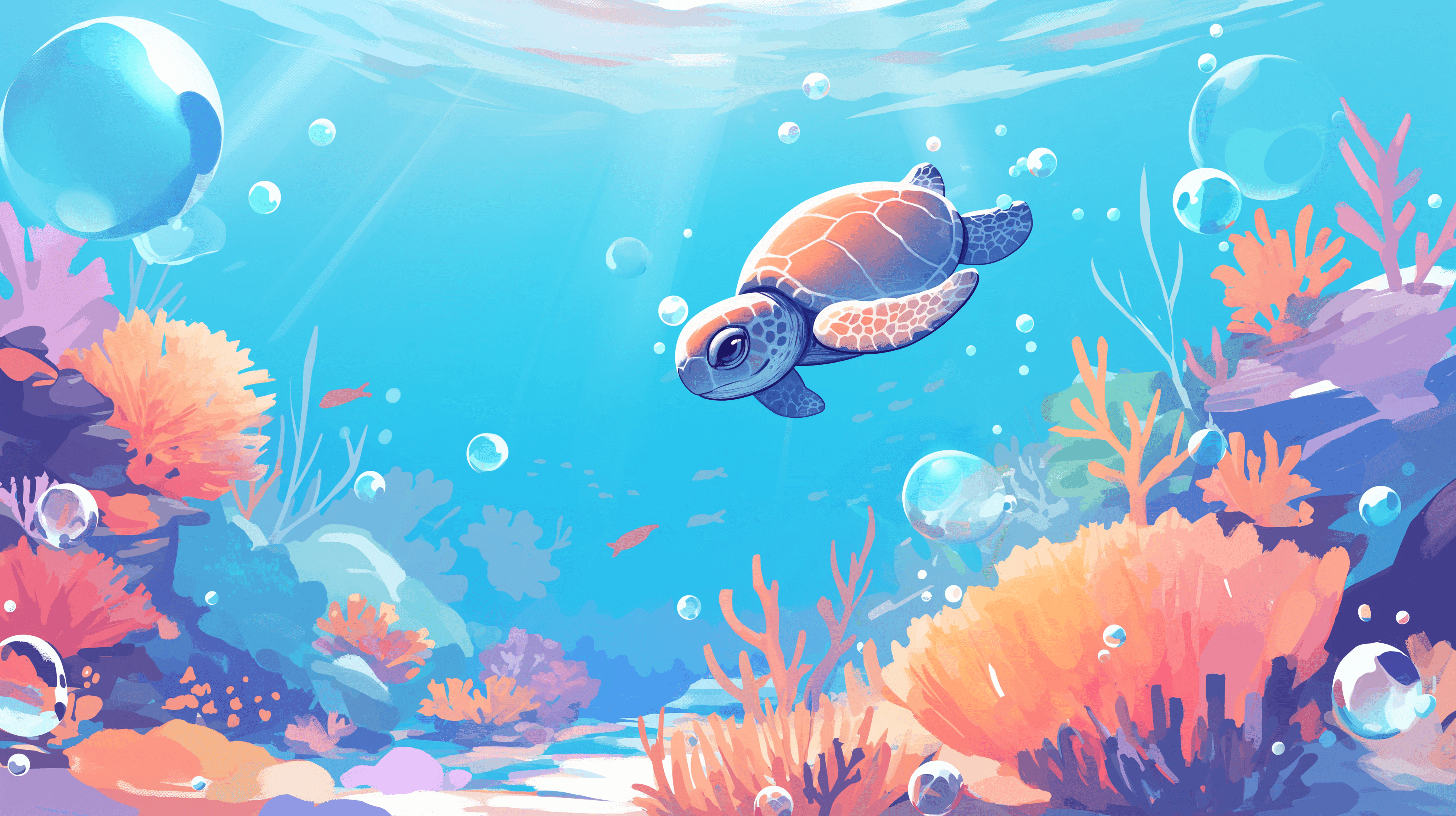 2912x1632 Turtle Wallpaper