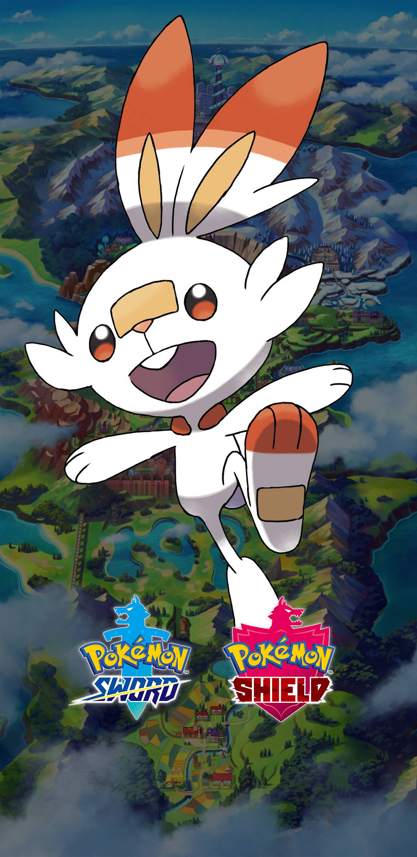 1440x2960 Pokemon Sword and Shield Scorbunny Wallpaper. Cat with Monocle