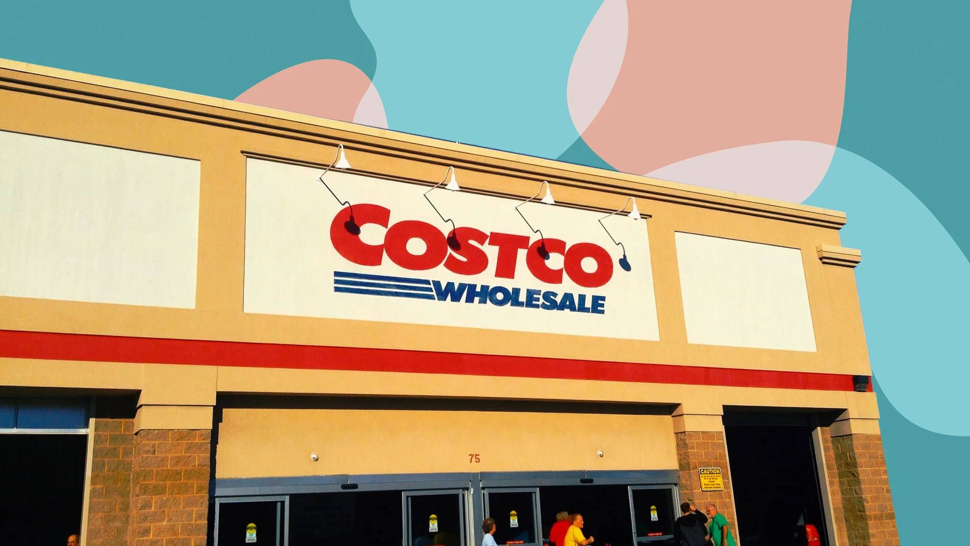 1920x1080 Download Costco Wholesale Over Colorful Backdrop Wallpaper