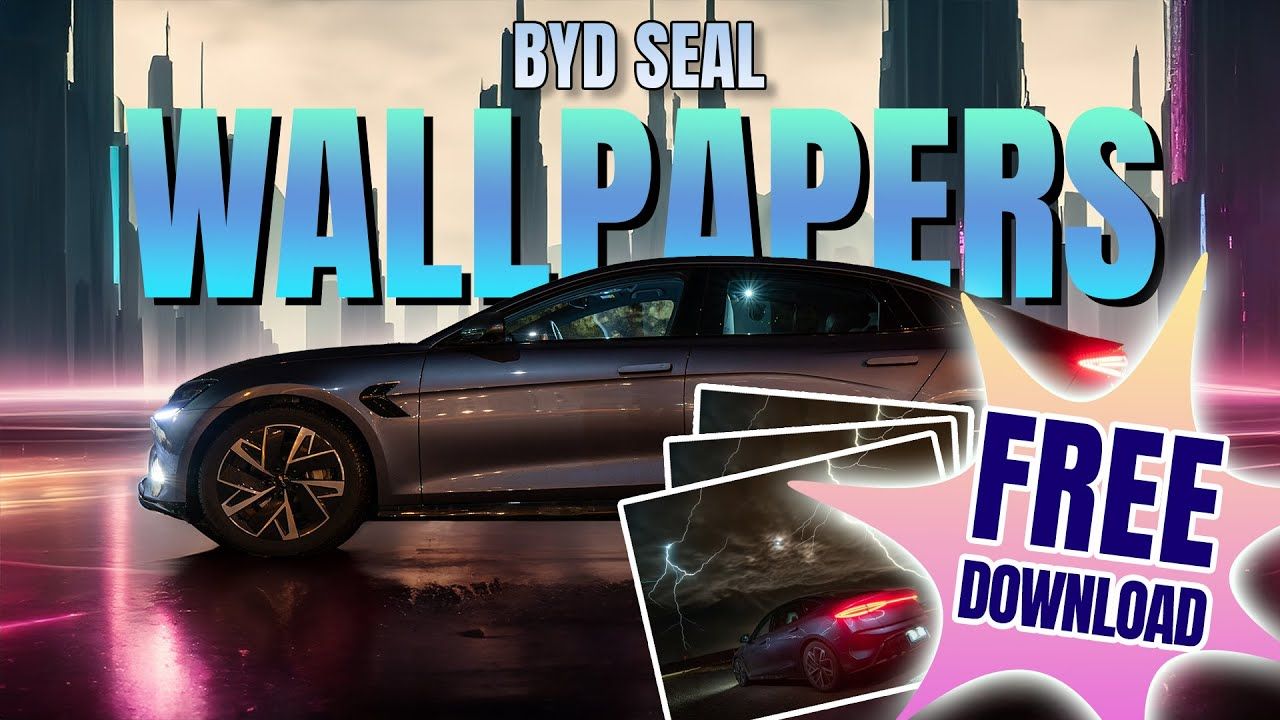 1280x720 Wallpaper for BYD Seal: how to set your own wallpaper + 11 custom designed examples #byd #bydseal