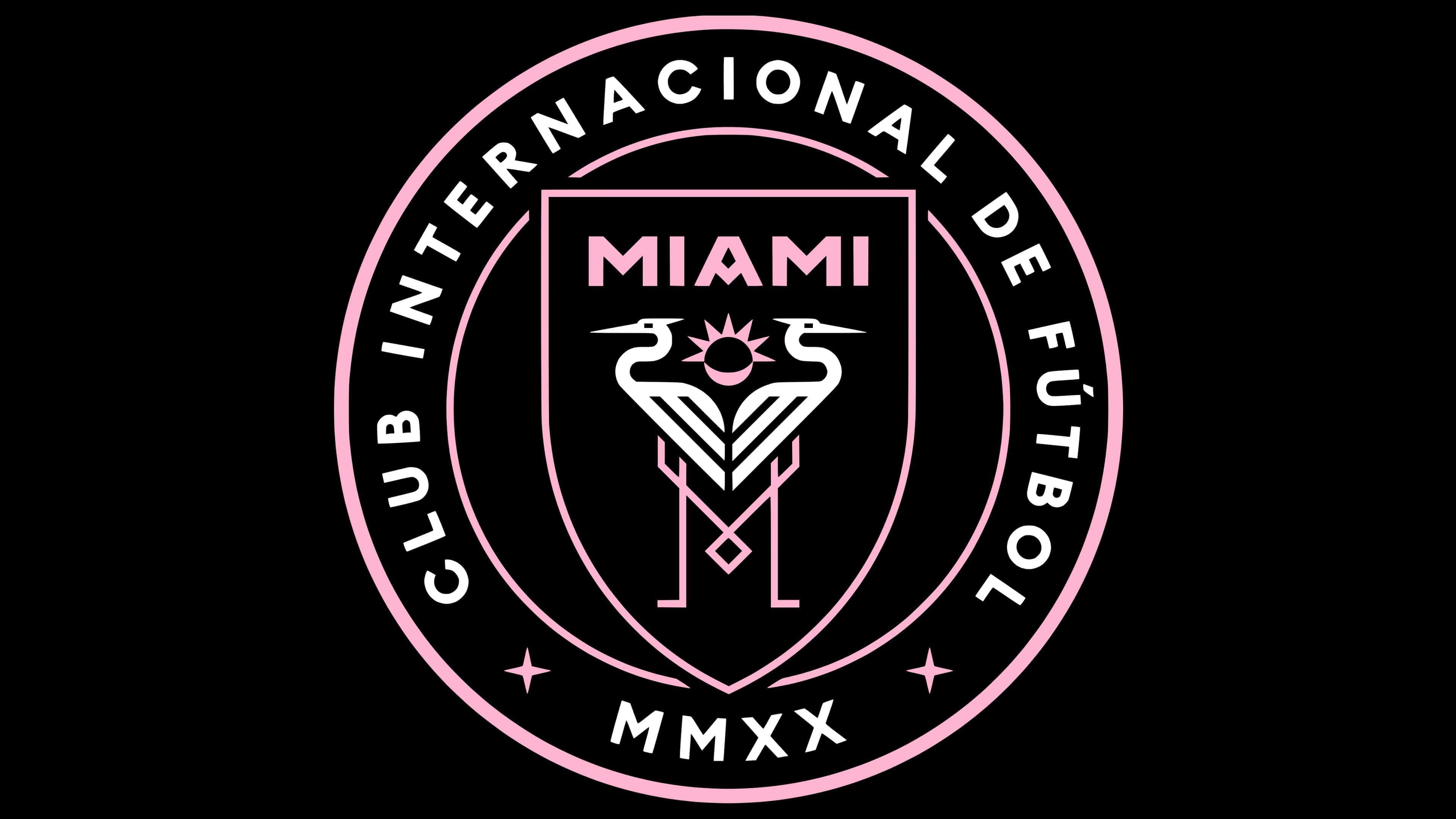 3840x2160 Emblem Logo Soccer 4K HD Inter Miami CF Wallpaper