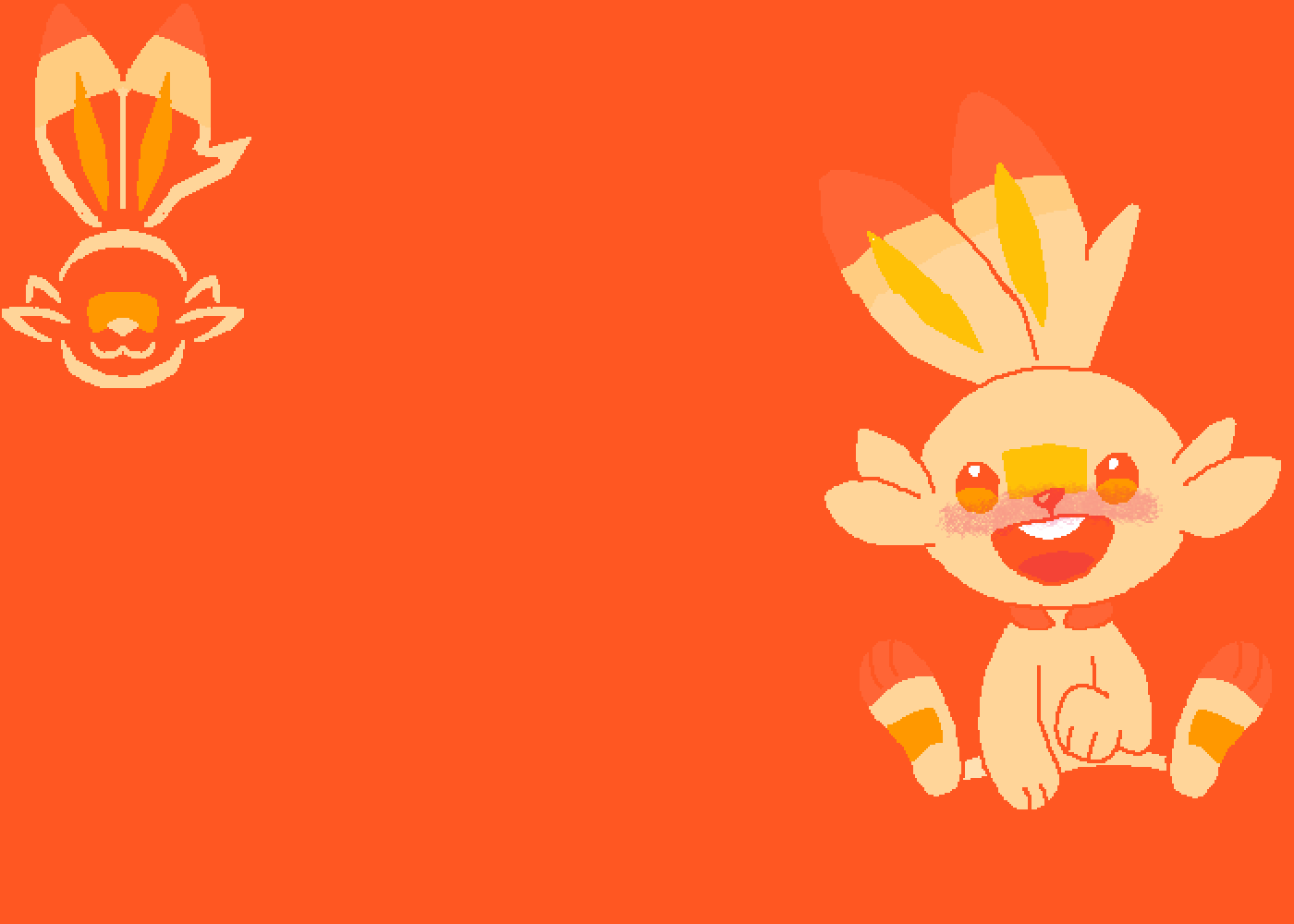 1400x1000 Scorbunny Wallpaper