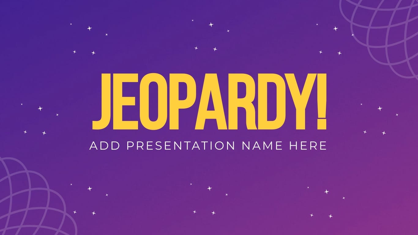 1366x768 Jeopardy Style Interactive Presentation Template