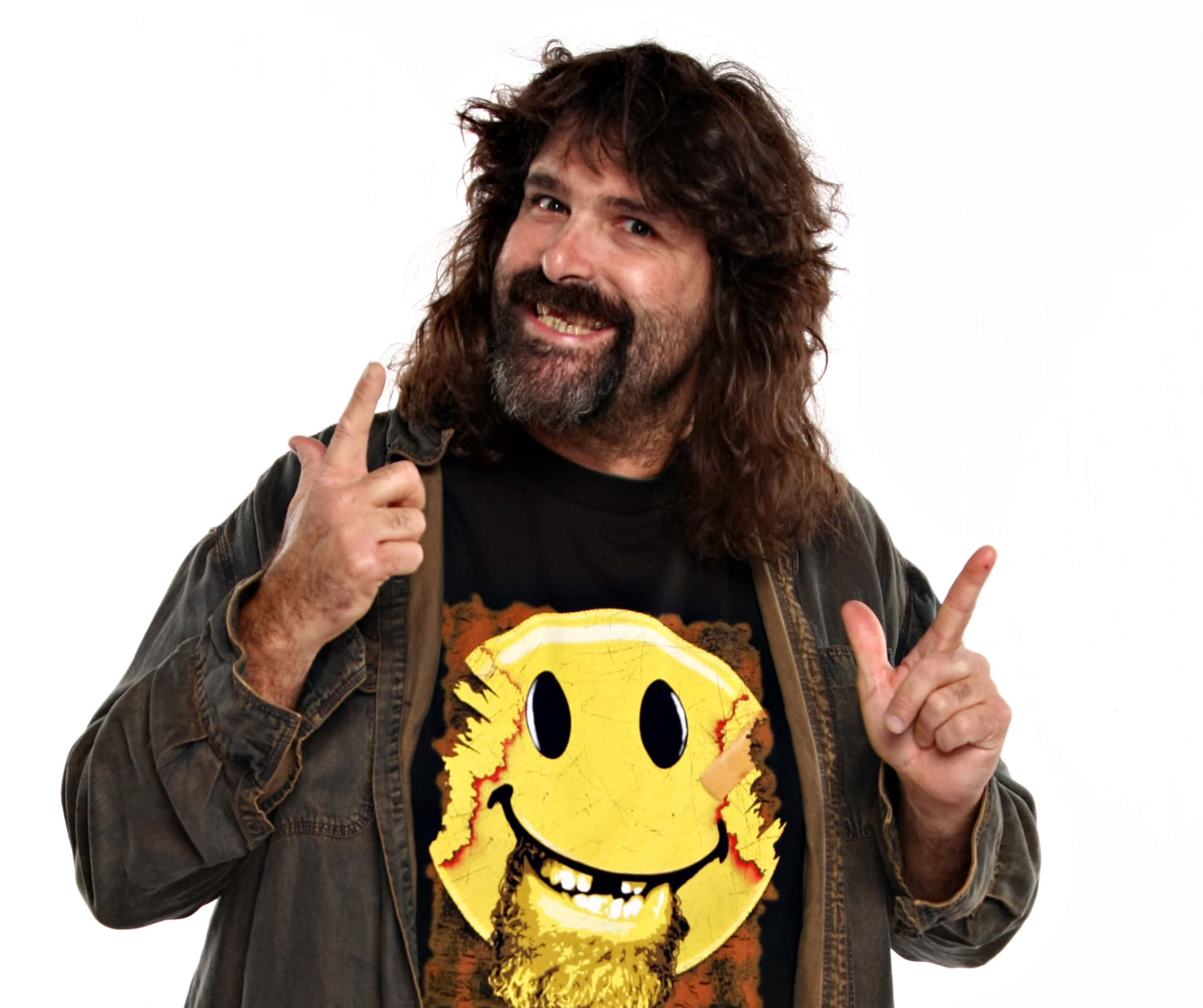 1920x1609 Download American Former Wrestler Mick Foley Funny Portrait Wallpaper