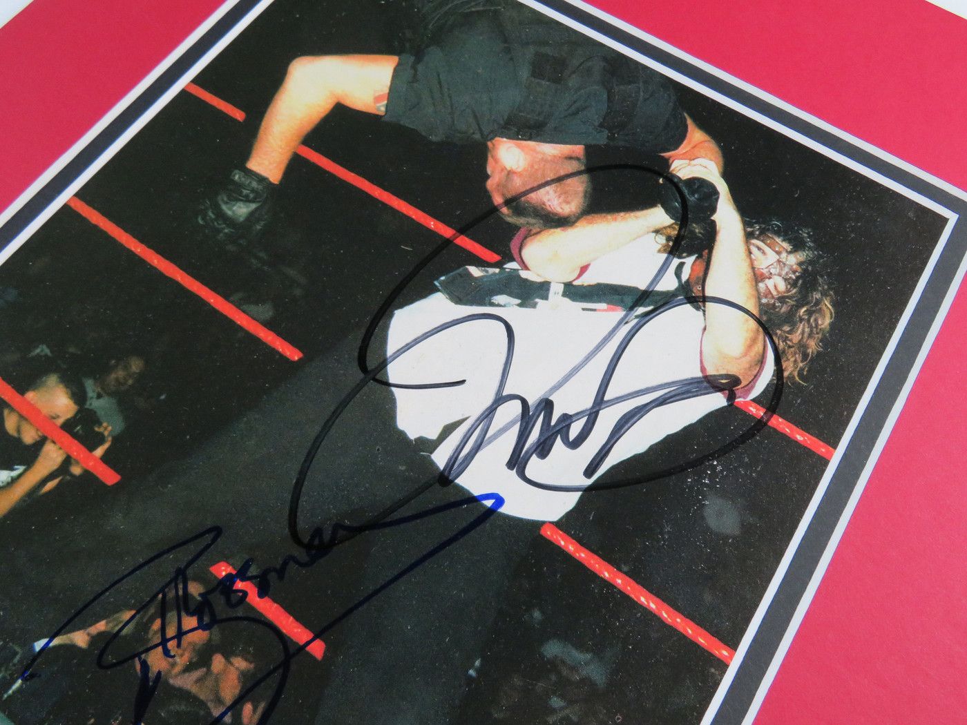 1400x1050 Big Bossman and Mick Foley Signed Matted Display Bossman and Mick Foley (Signed Sheet Music)