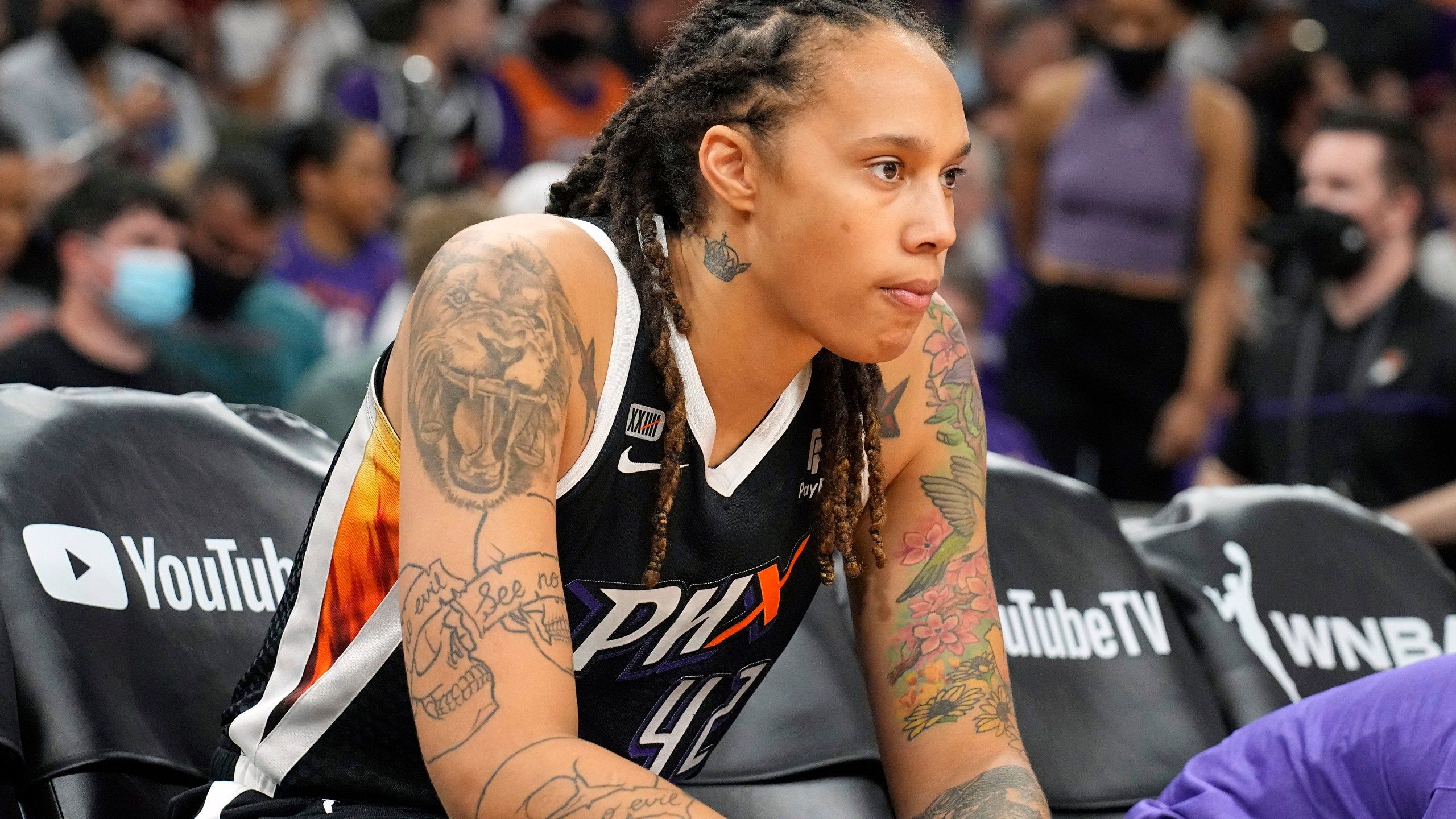 2560x1440 WNBA To Honor Brittney Griner With League Wide Floor Decals