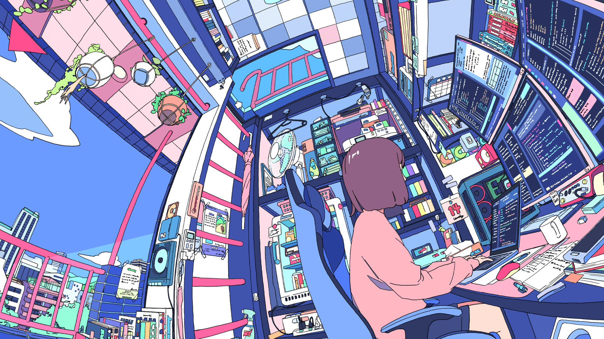 Anime Coder Wallpapers - Top Free Anime Coder Backgrounds - WallpaperAccess