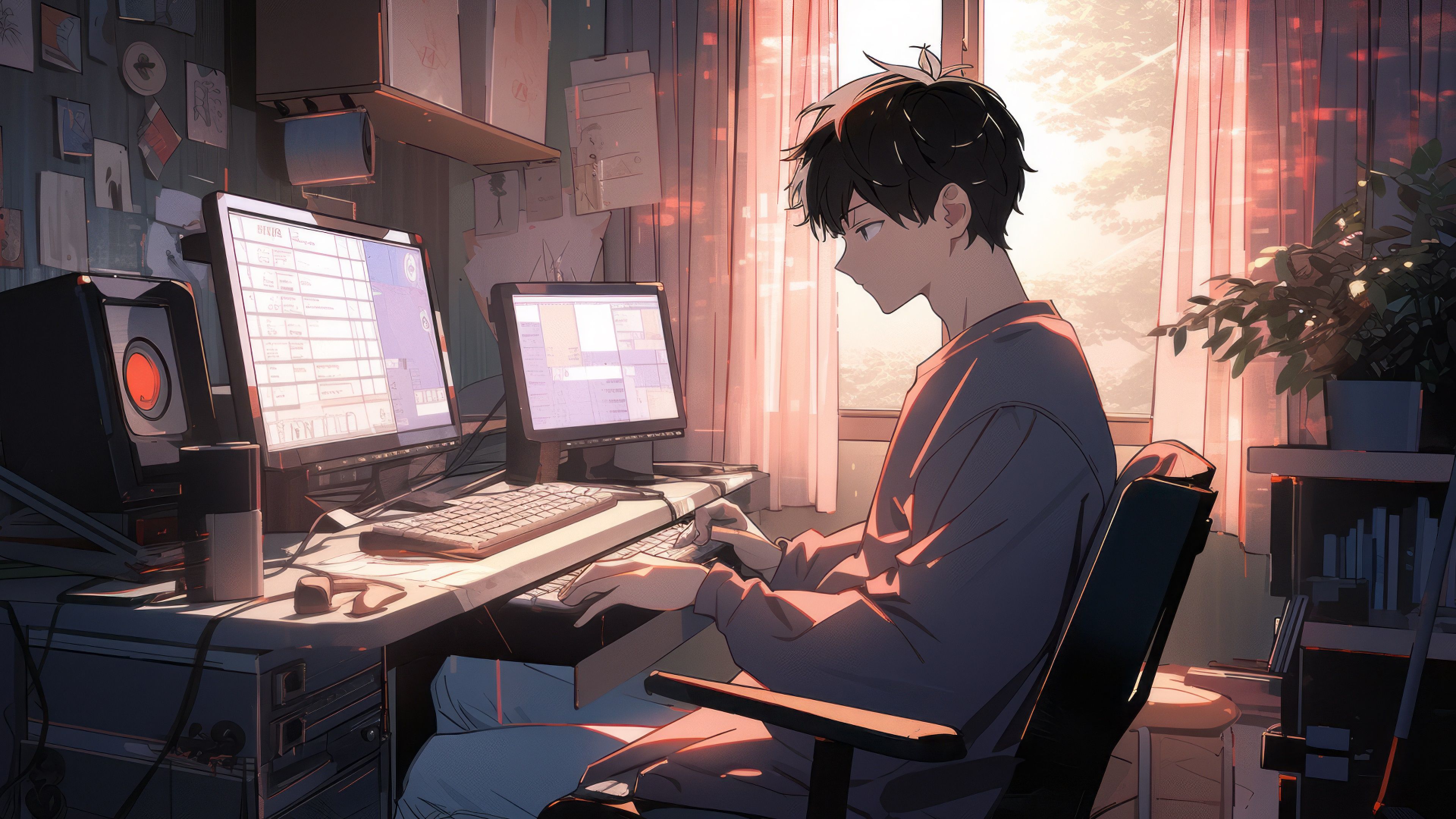 Anime Coder Wallpapers - Top Free Anime Coder Backgrounds - WallpaperAccess