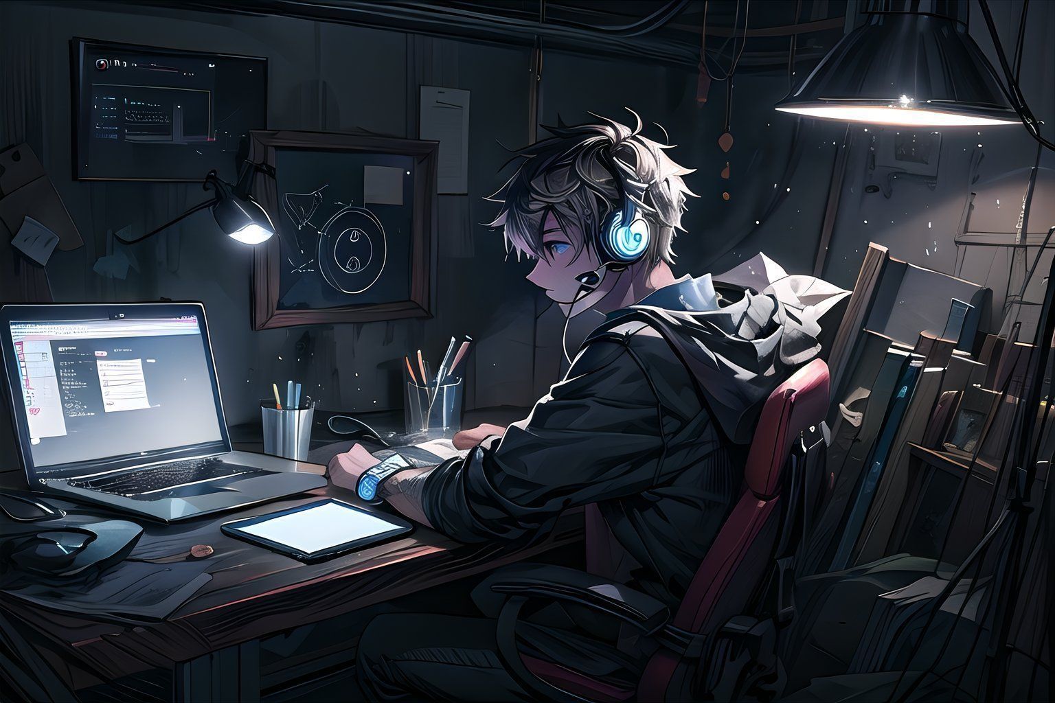 1536x1024 Boy Programmer Wallpaper