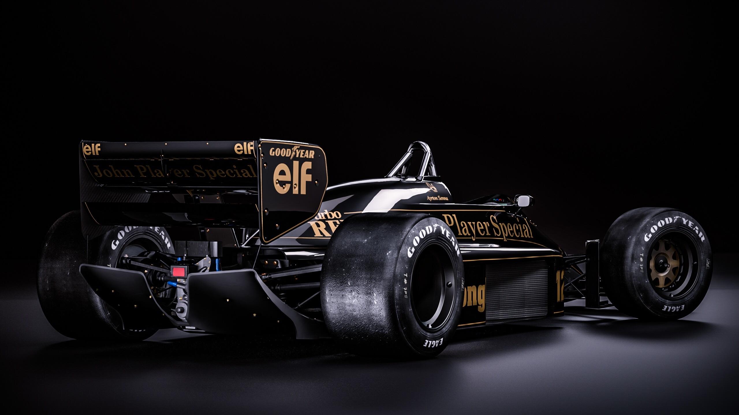 2560x1440 Beautiful Lotus 98T with John Player special livery (HQ)