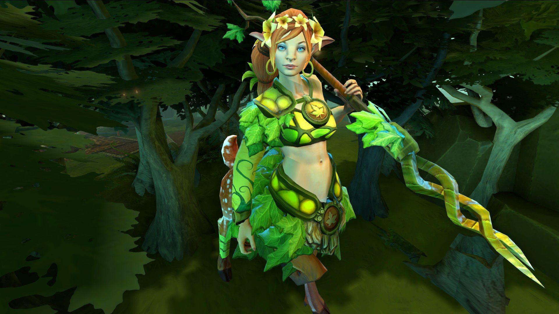 1920x1080 Aiushtha The Enchantress Dota 2 Heroes Wallpaper HD For Desktop Widescreen 1920x1080 :