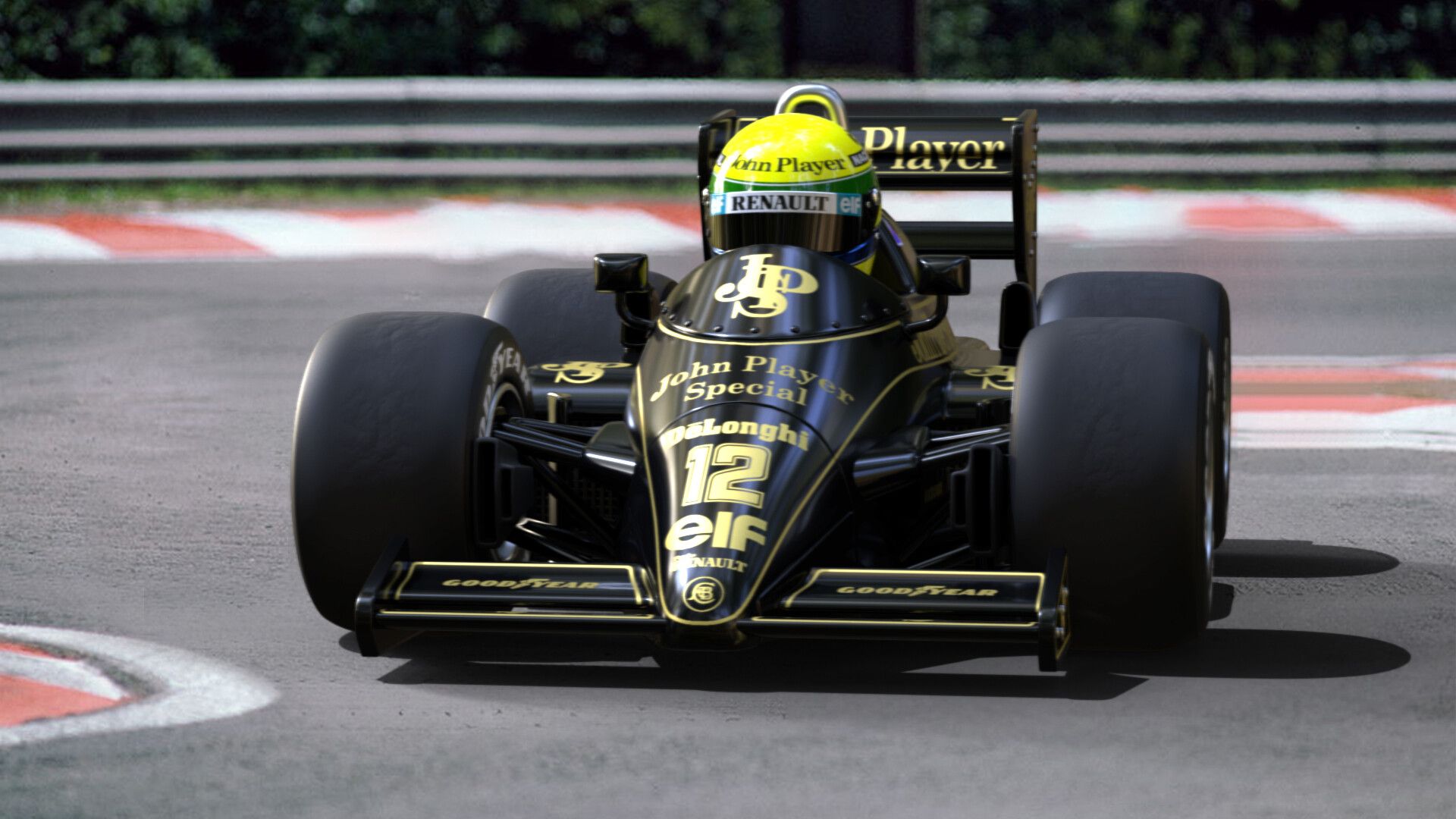 1920x1080 Lotus 98T JPS Ayrton Senna TOY STYLE
