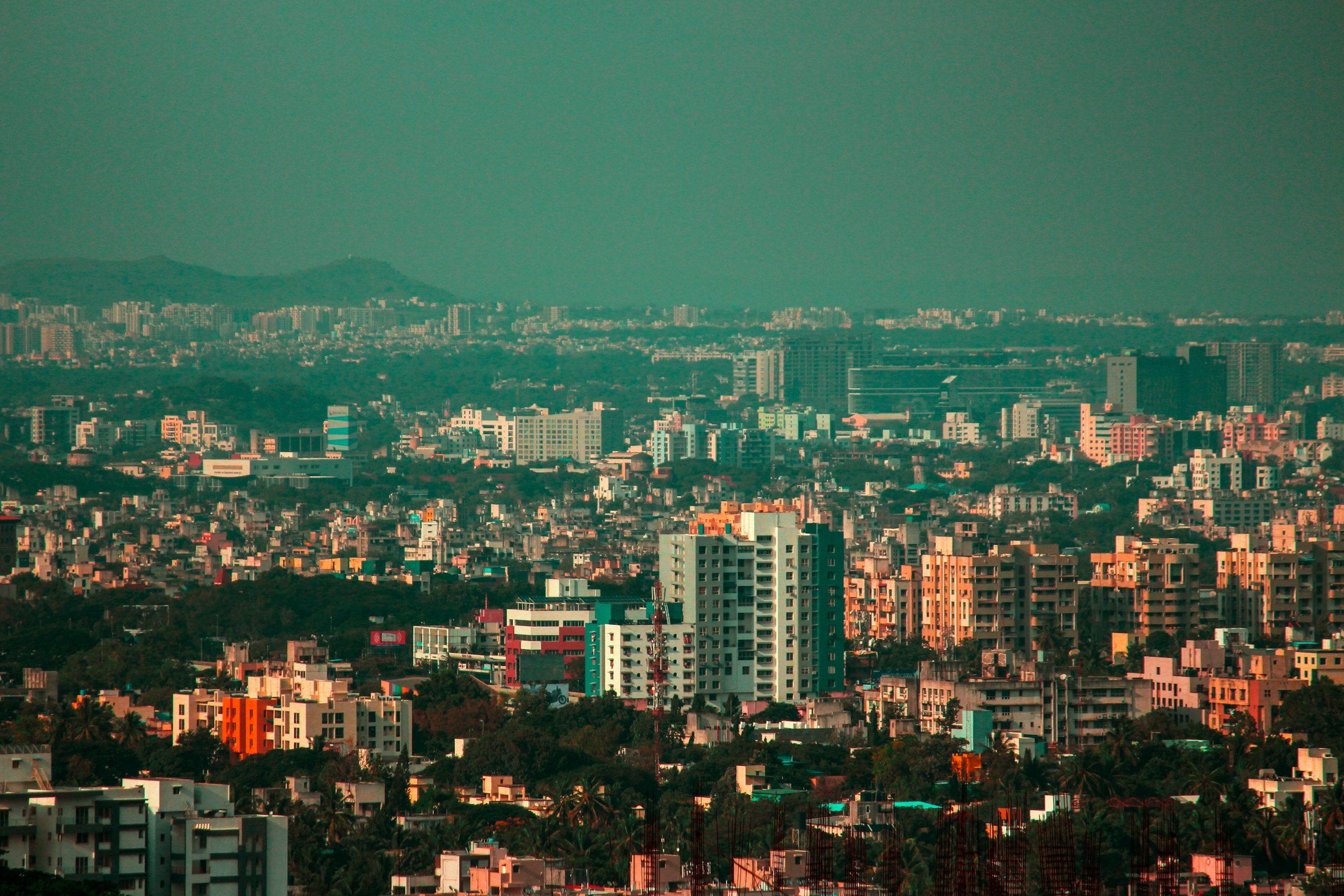 3000x2000 Aerial view of urban area photo