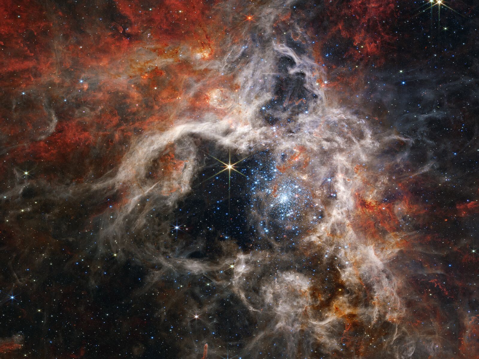 1600x1200 Tarantula Nebula (NIRCam Image)
