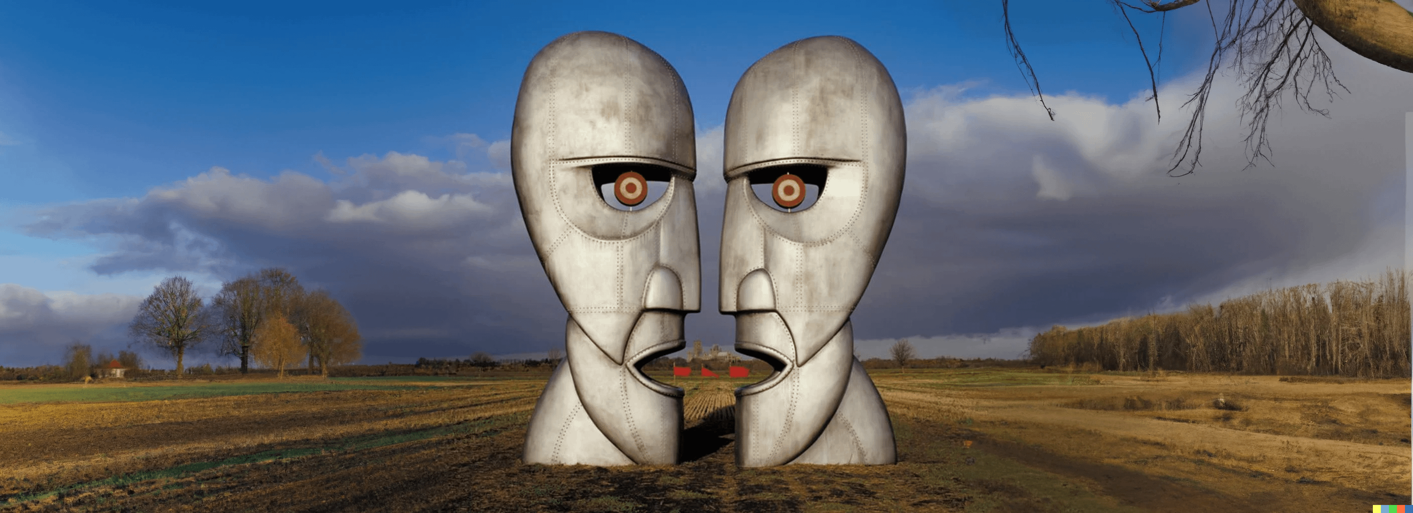 2816x1024 I Used AI To Extend The Division Bell Album Cover (DALL E 2)