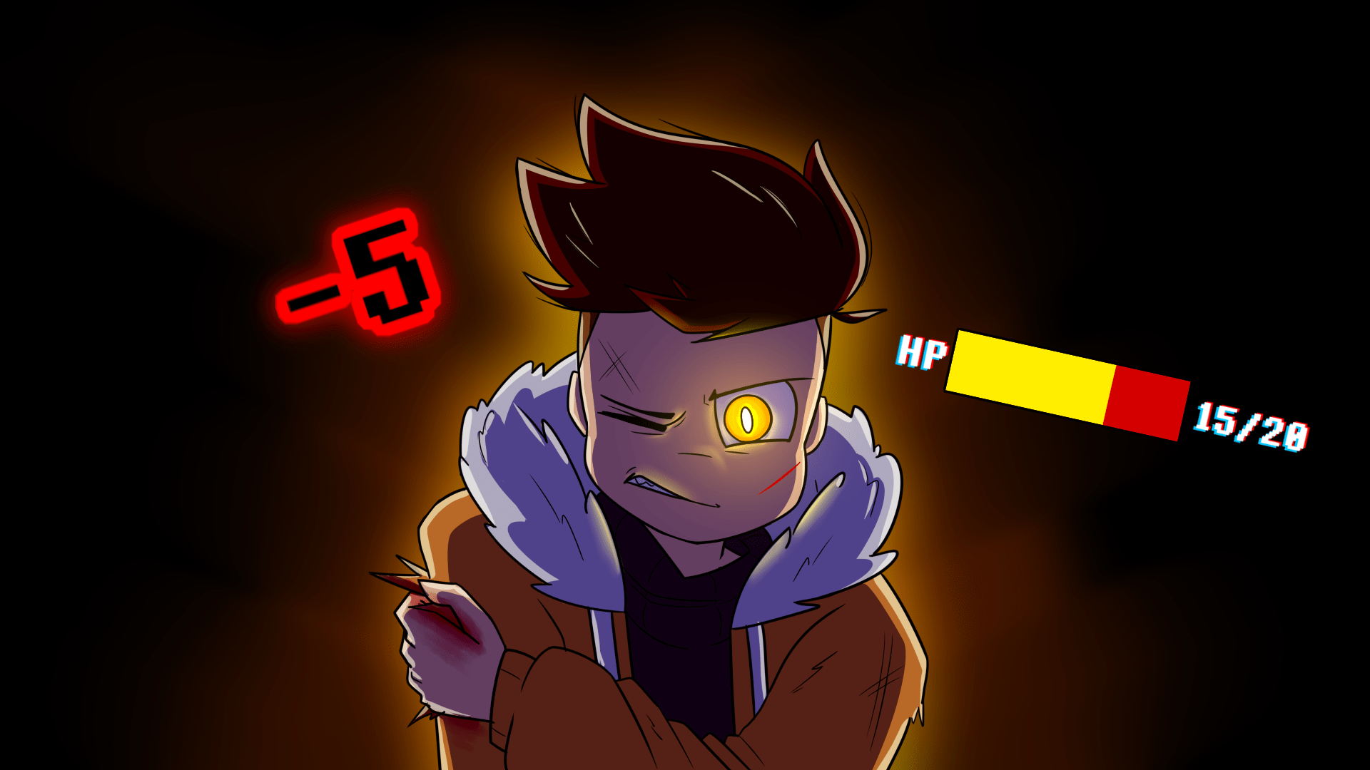 1920x1080 I made me a wallpaper of my Undertale AU Switchtale. (one pic has extra text on top and the other doesn't)