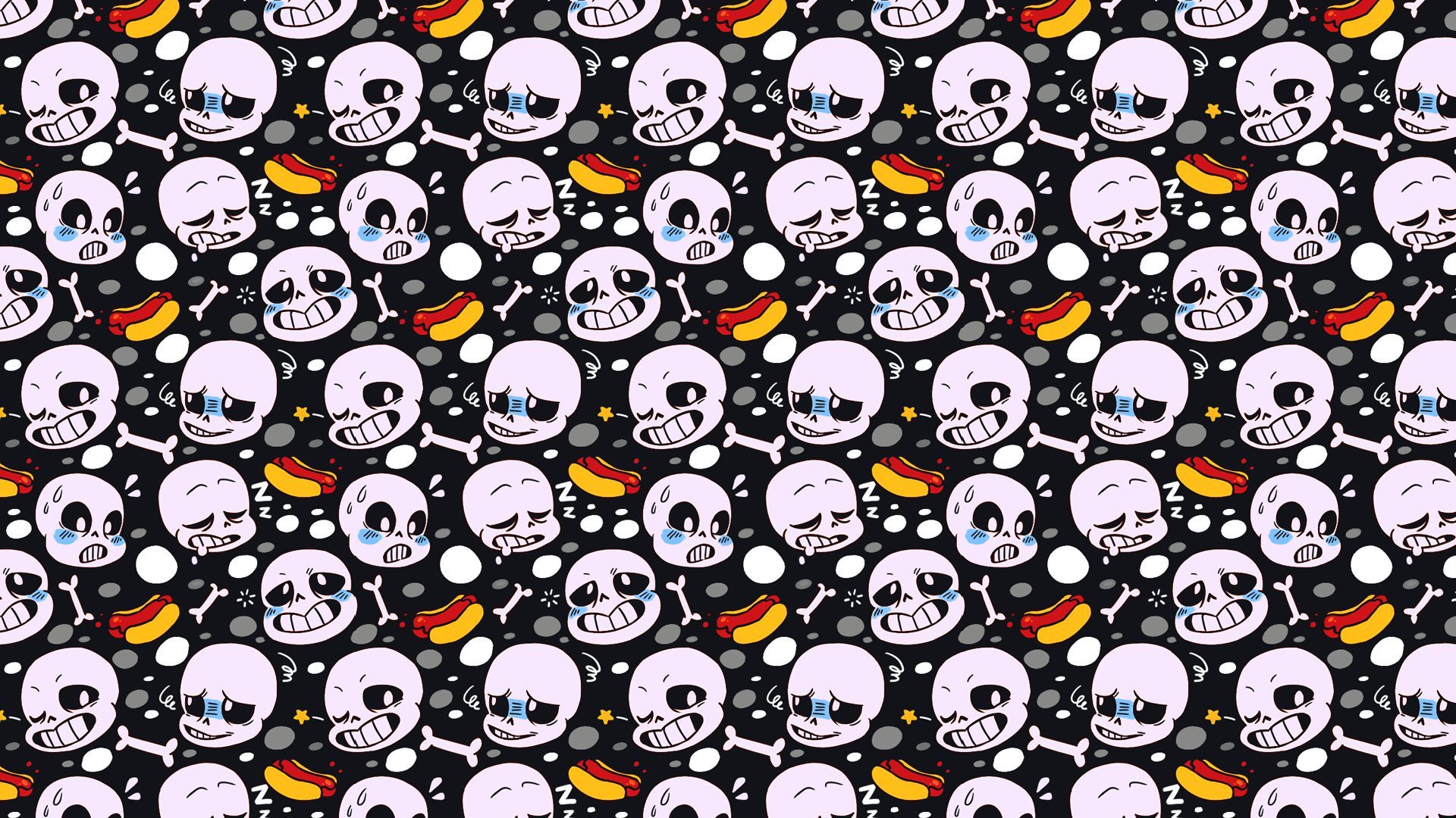 1920x1080 Desktop wallpaper: Undertale, Sans (Undertale), Video Game, Hot Dog 4K free download for PC. 814801