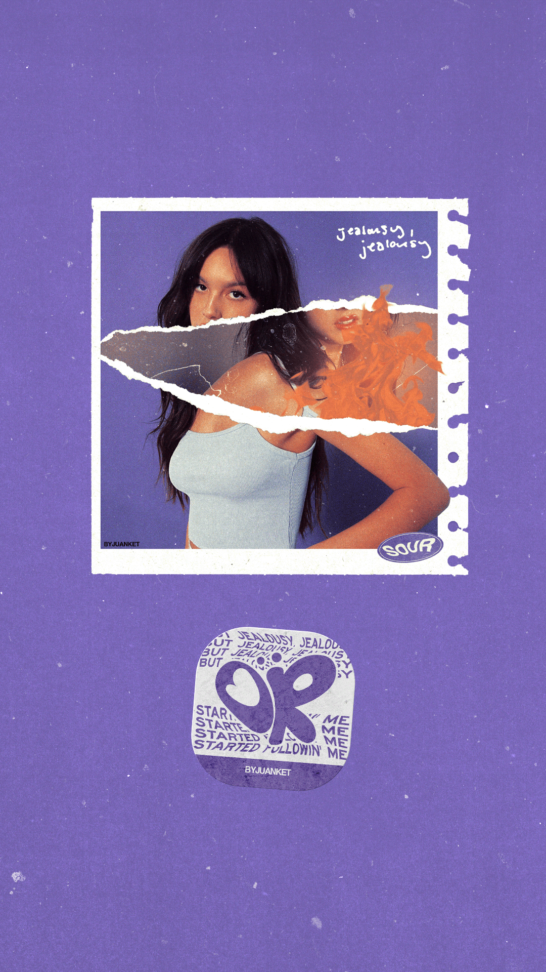 1080x1920 jealousy, jealousy. Olivia Rodrigo (Cover Design) (6). Image - Behance