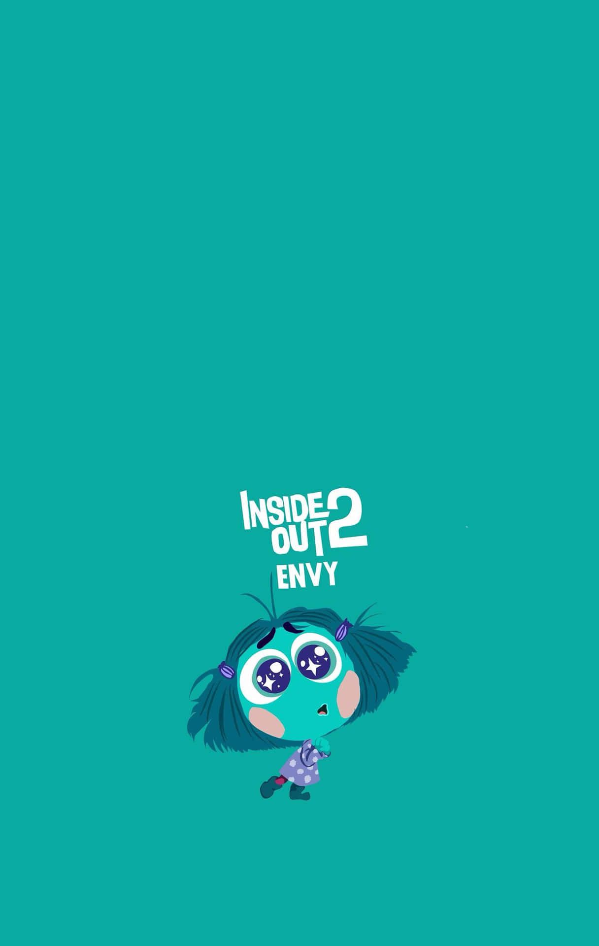 1216x1920 Download Inside Out2 Envy Character Wallpaper