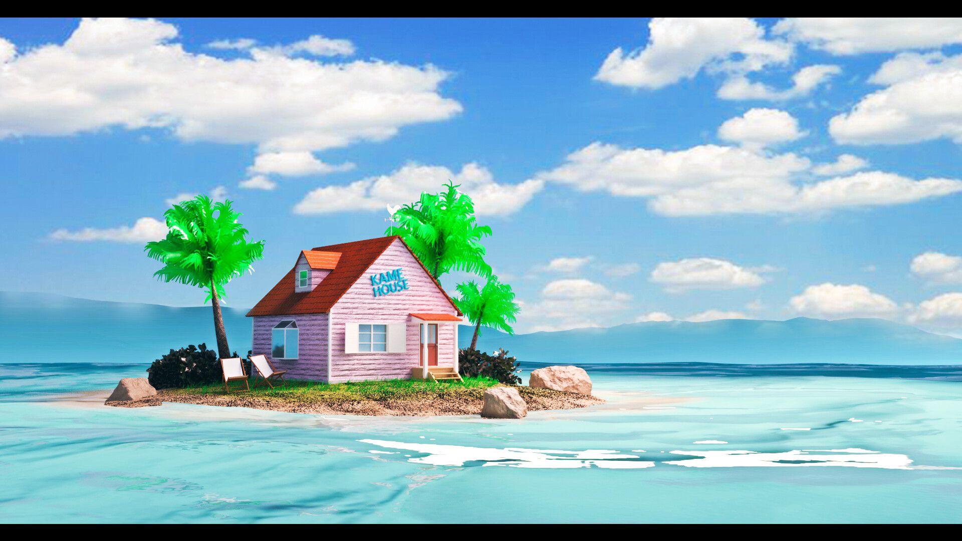Kame House Island Dragon Ball 4K Wallpaper #6.2501
