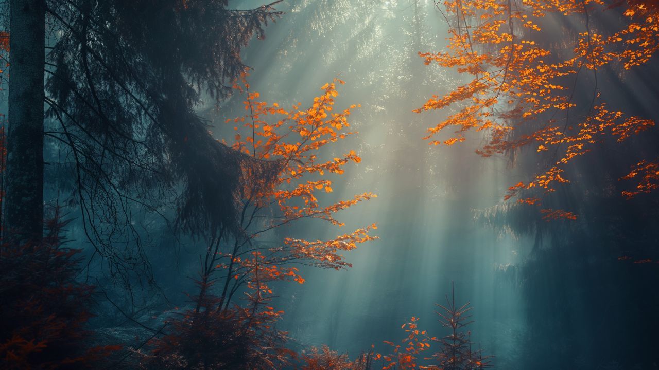 1280x720 Forest Wallpaper 4K, Woodland