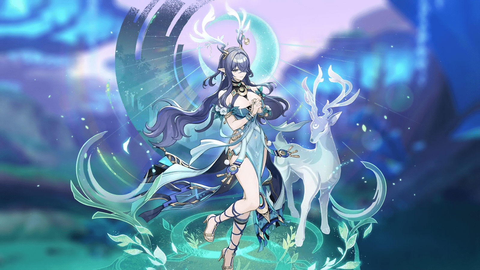 1600x900 Genshin Impact Lauma materials, kit, and Constellations