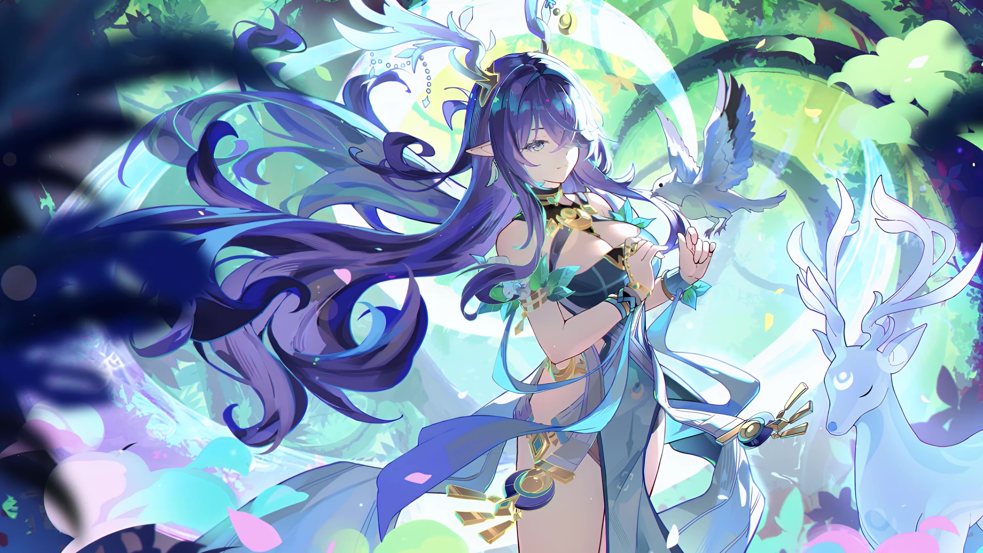 3840x2160 Lauma Forest Spirit Live Wallpaper