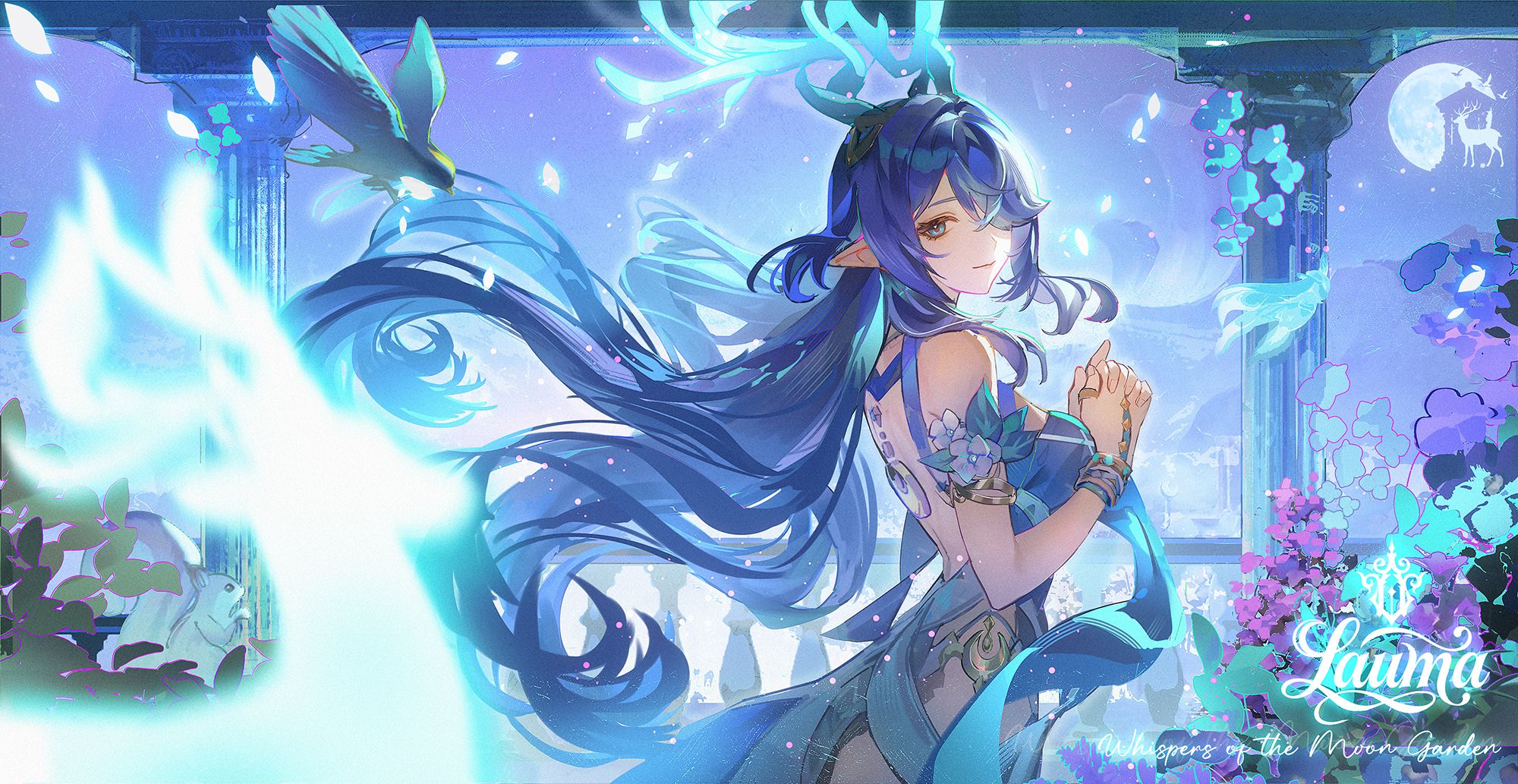 2000x1033 Lauma Impact Anime Image Board