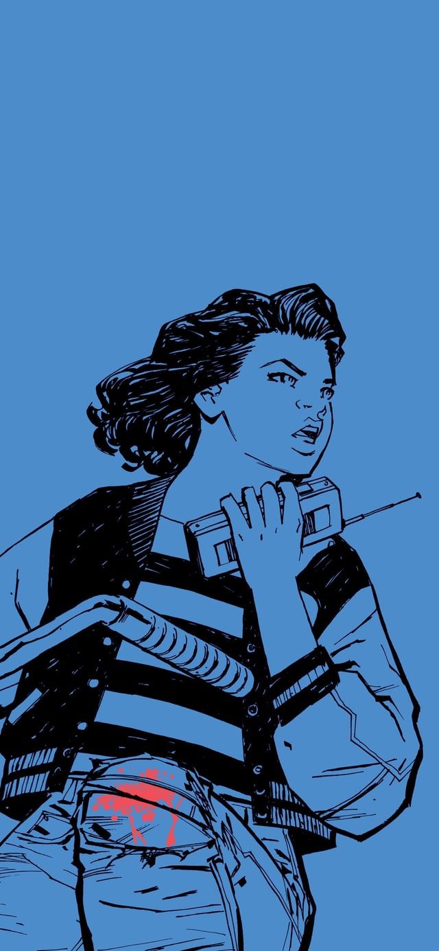 640x1385 I finished Paper Girls, and I want to share the mobile wallpaper I use