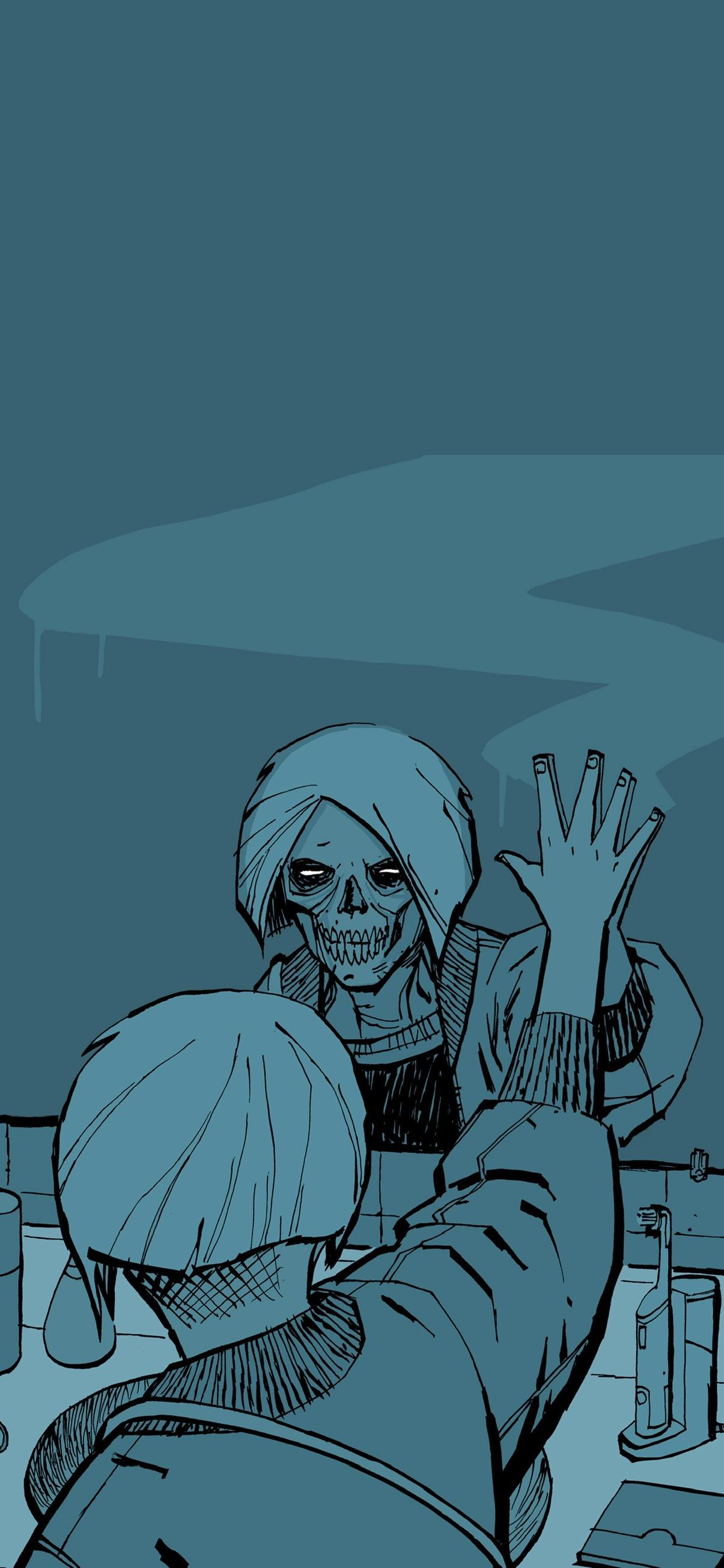 1205x2610 I finished Paper Girls, and I want to share the mobile wallpaper I use